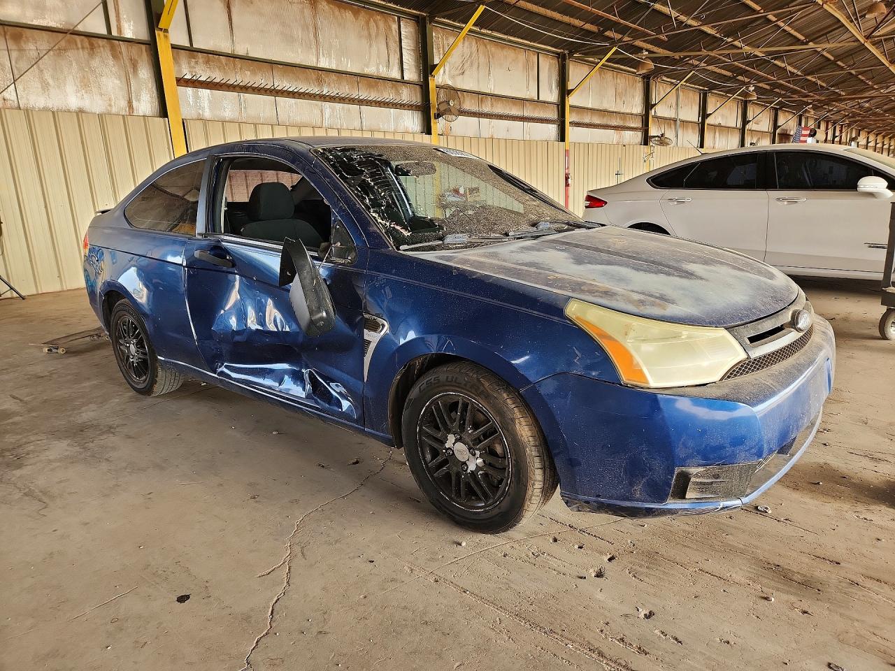 2008 Ford Focus Se Blue vin: 1FAHP33N18W179039