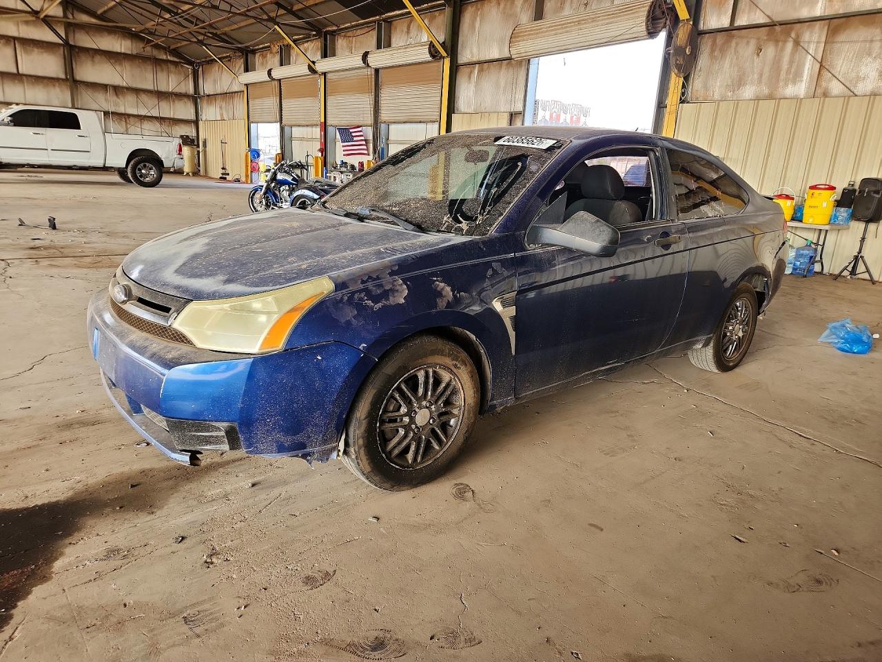 2008 Ford Focus Se Blue vin: 1FAHP33N18W179039