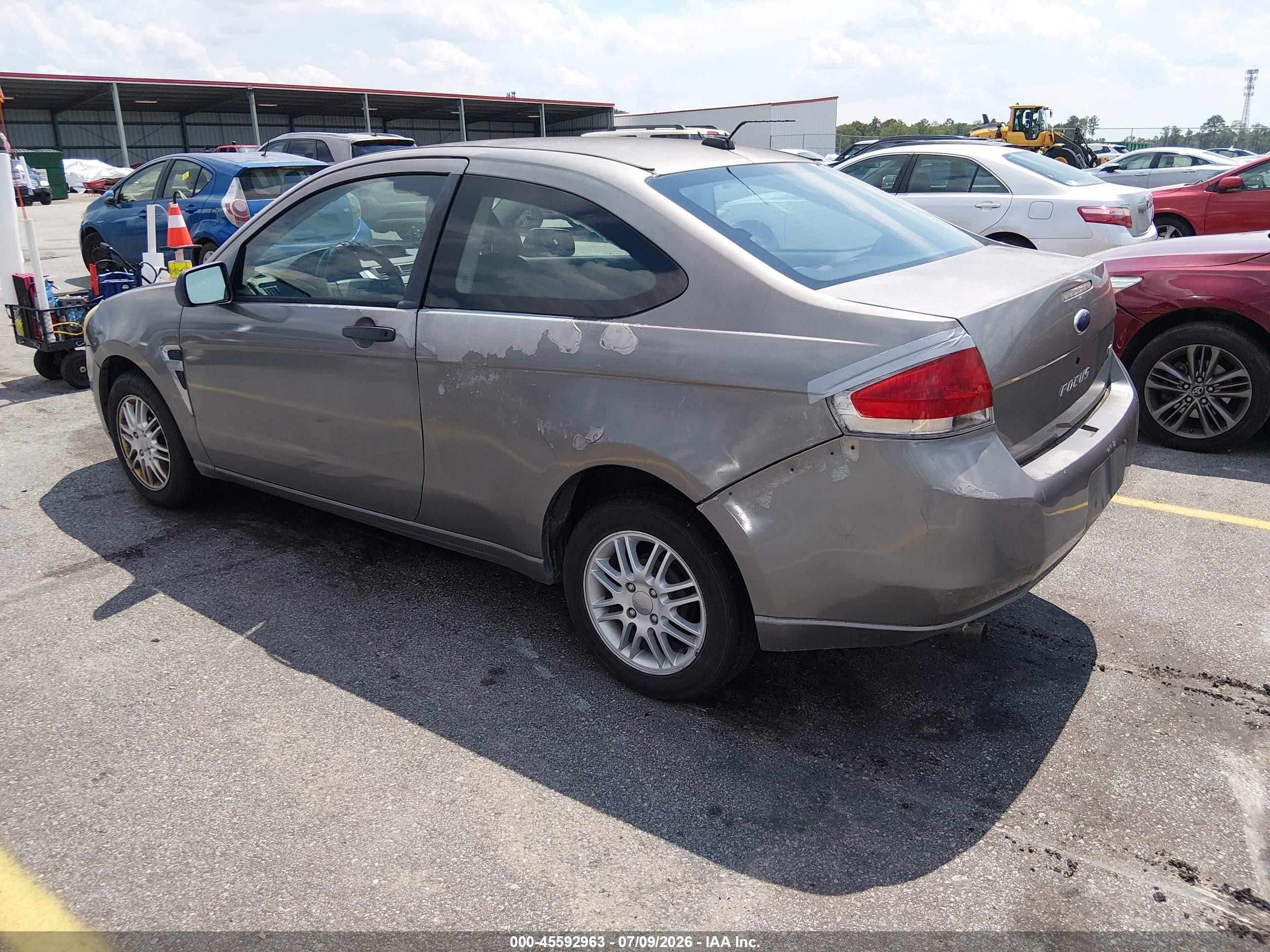 2008 Ford Focus Se/ses Gray vin: 1FAHP33N18W207485