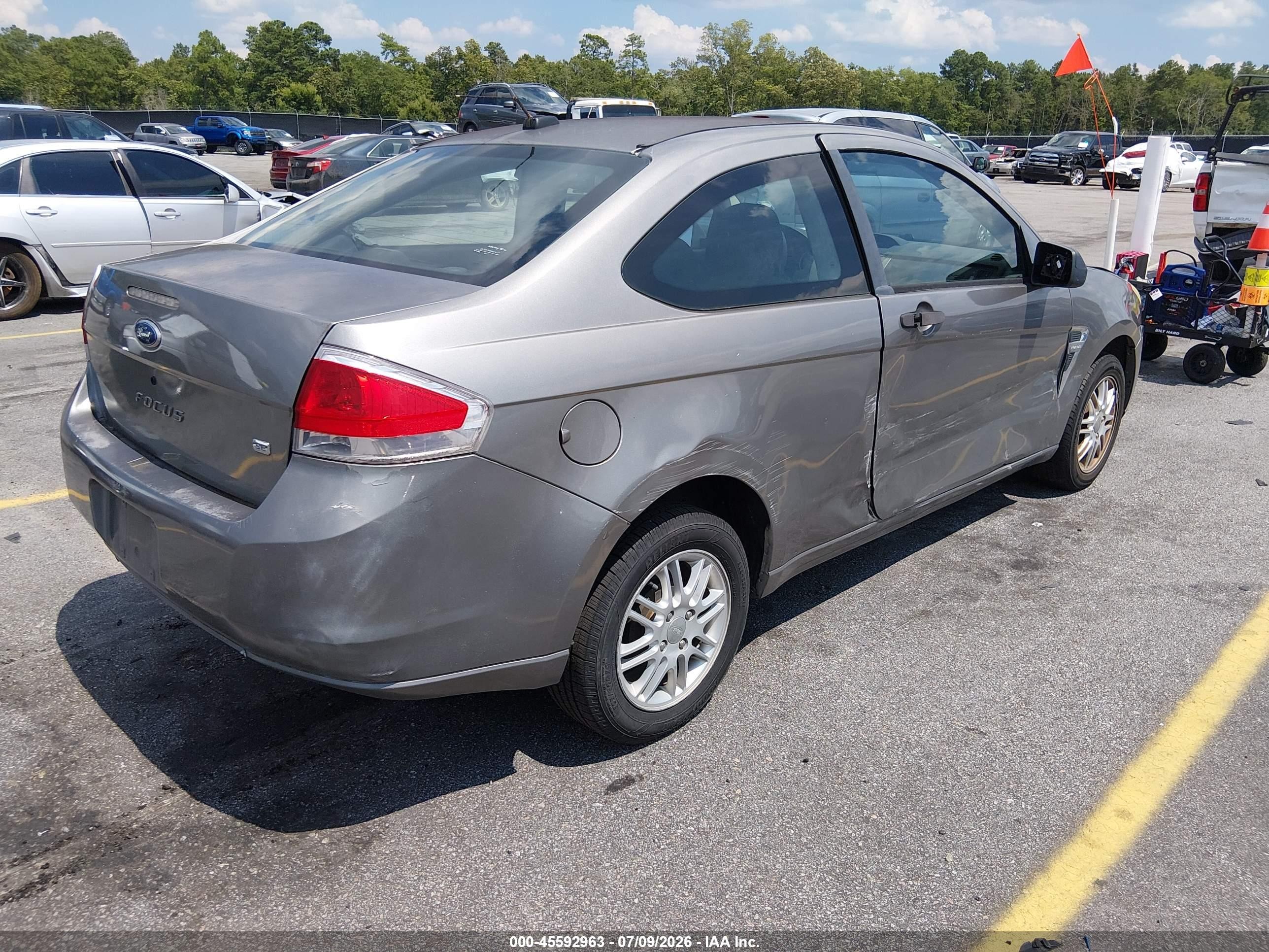 2008 Ford Focus Se/ses Gray vin: 1FAHP33N18W207485