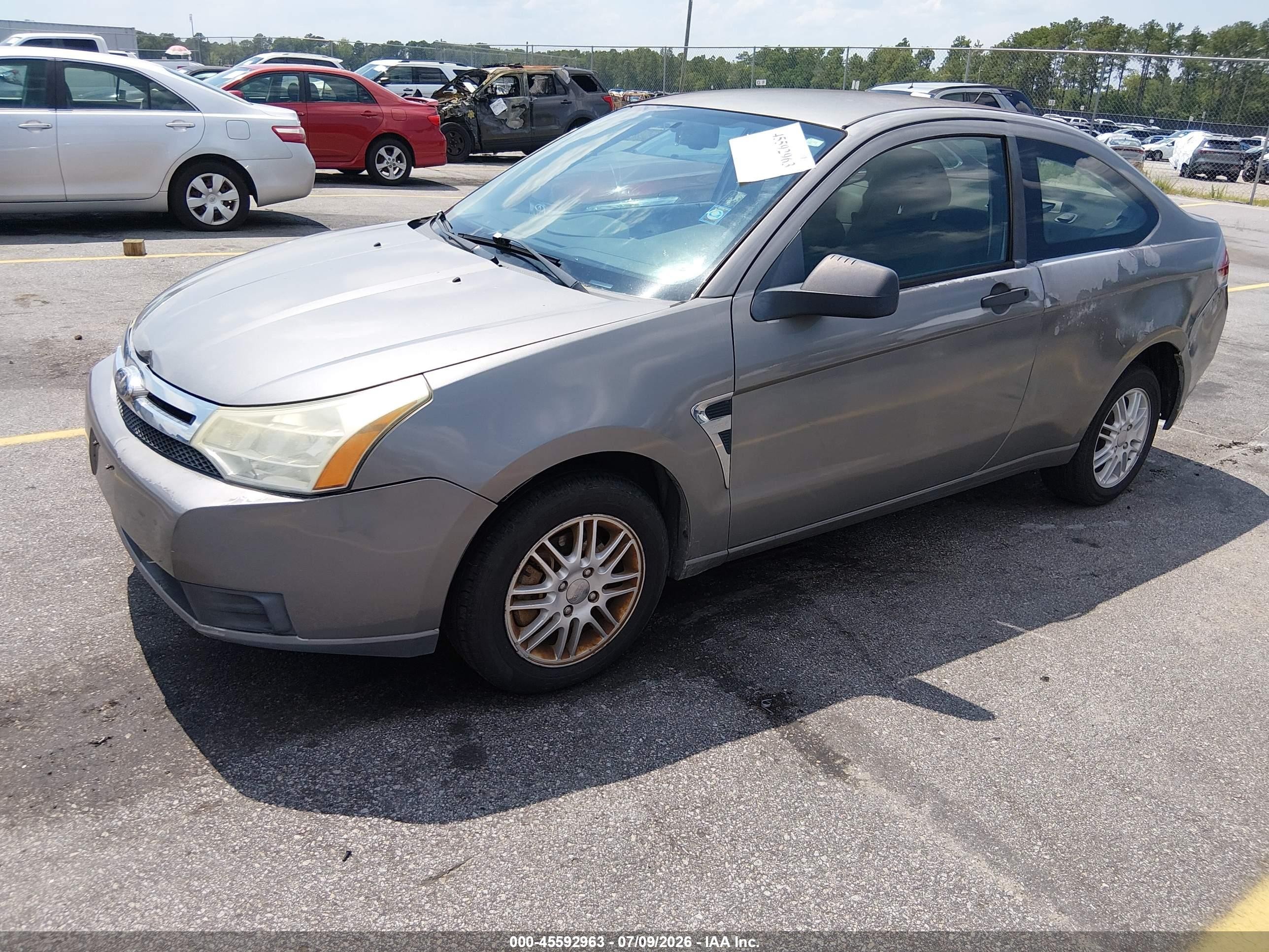 2008 Ford Focus Se/ses Gray vin: 1FAHP33N18W207485
