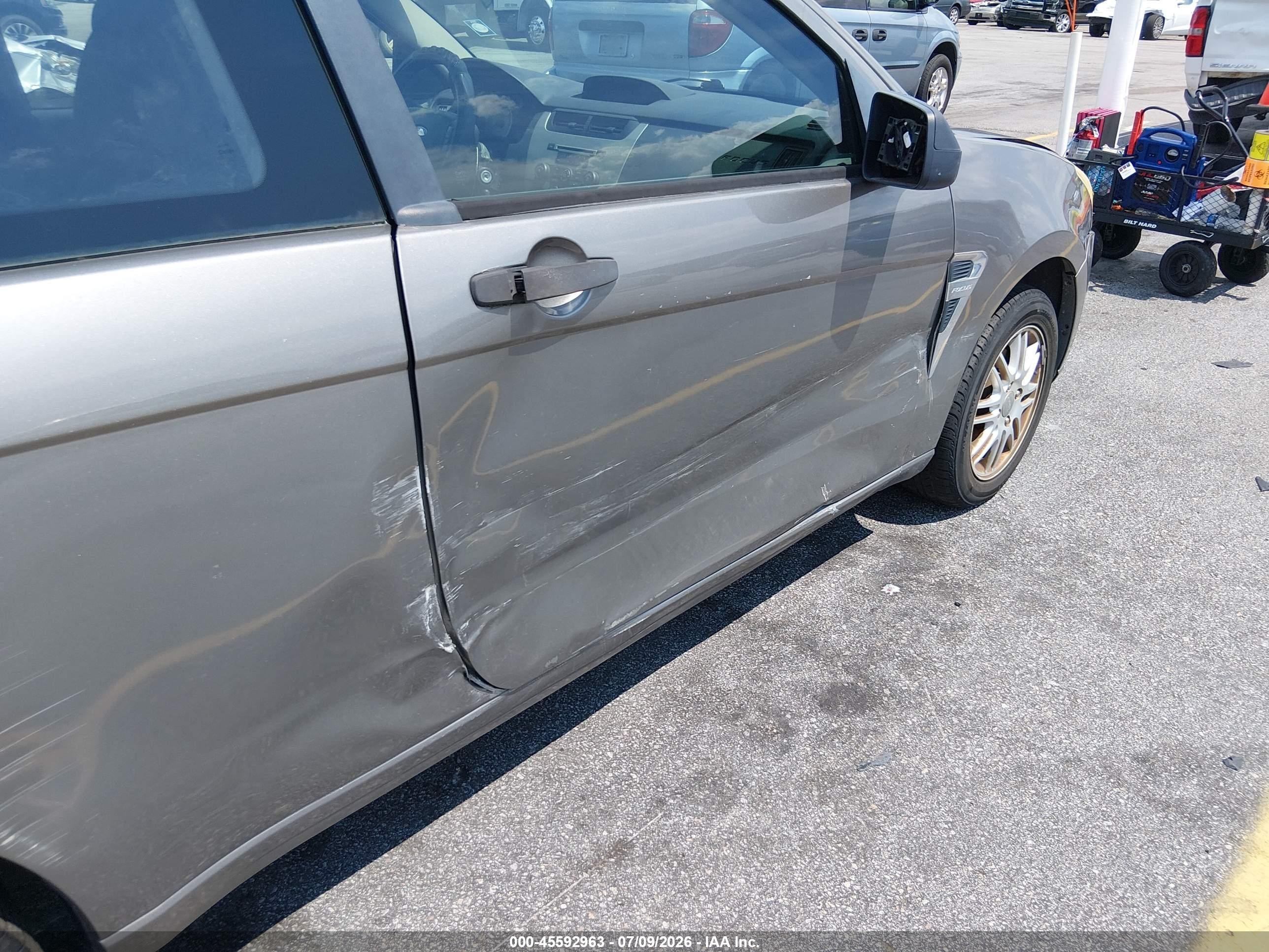 2008 Ford Focus Se/ses Gray vin: 1FAHP33N18W207485