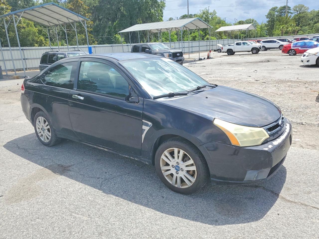 2008 Ford Focus Se Black vin: 1FAHP33N28W231522