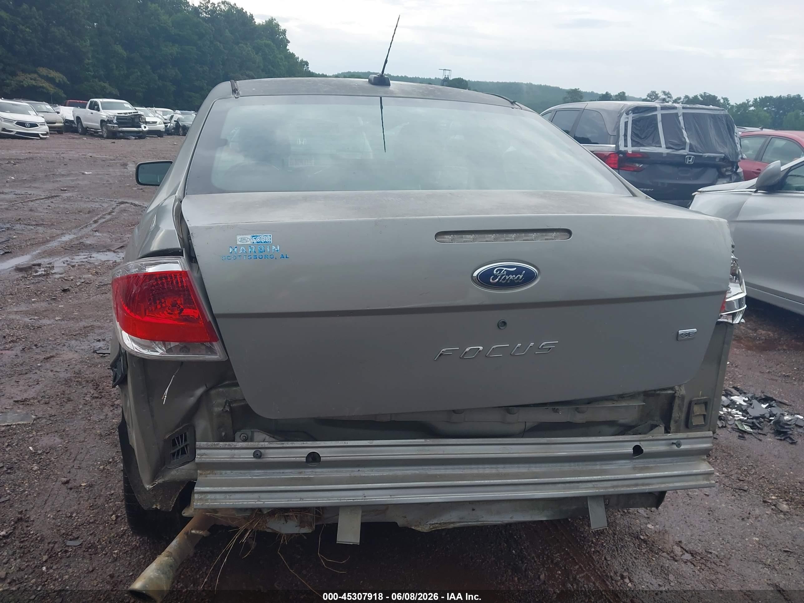 2008 Ford Focus Se/ses Gray vin: 1FAHP33N48W112127