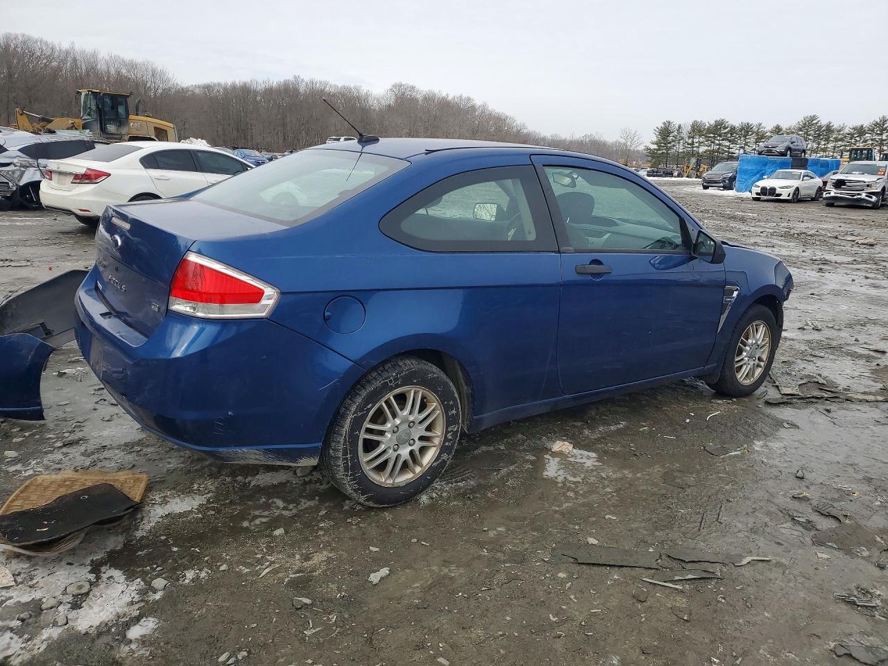 2008 Ford Focus Se Blue vin: 1FAHP33N48W169038