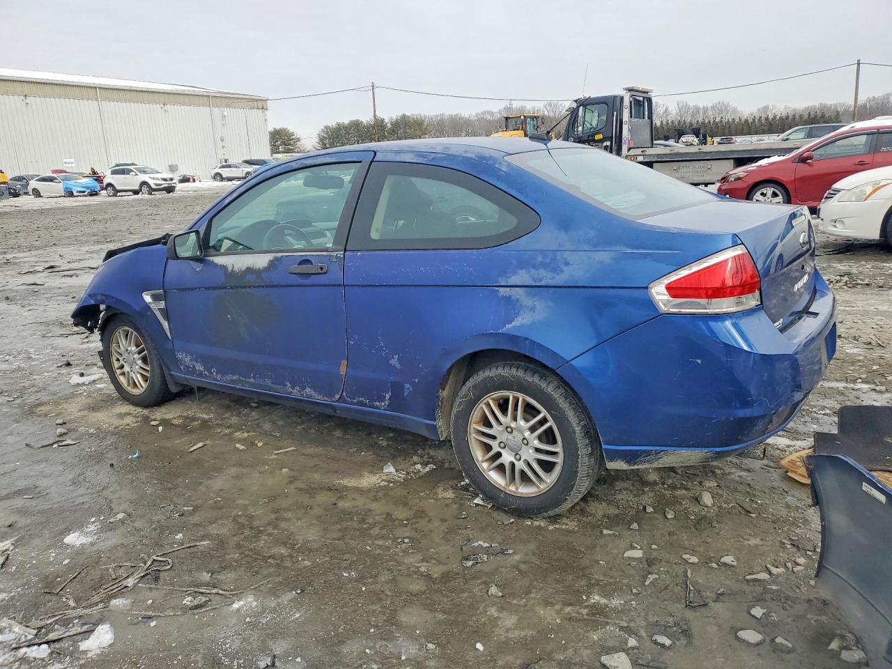 2008 Ford Focus Se Blue vin: 1FAHP33N48W169038