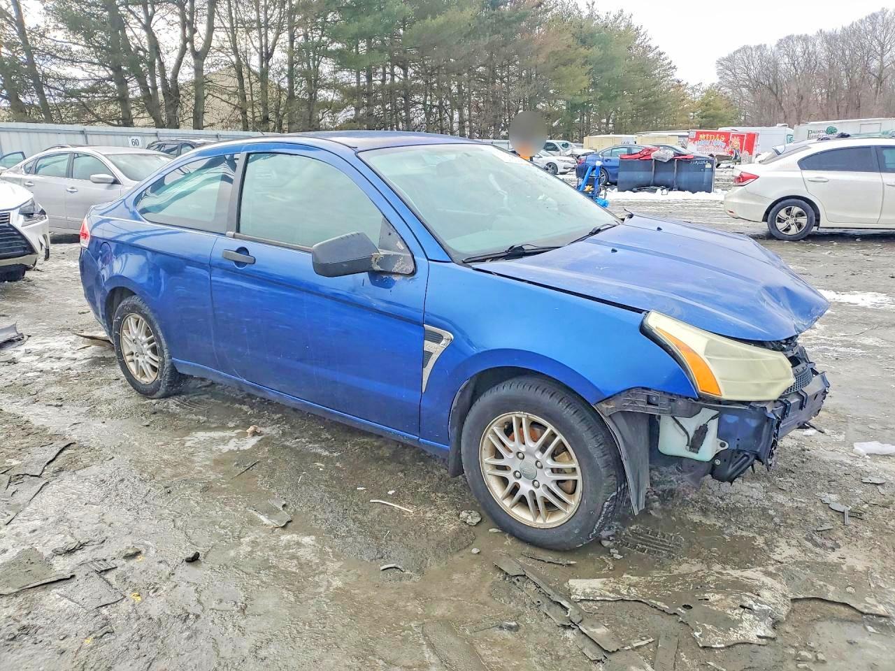 2008 Ford Focus Se Blue vin: 1FAHP33N48W169038