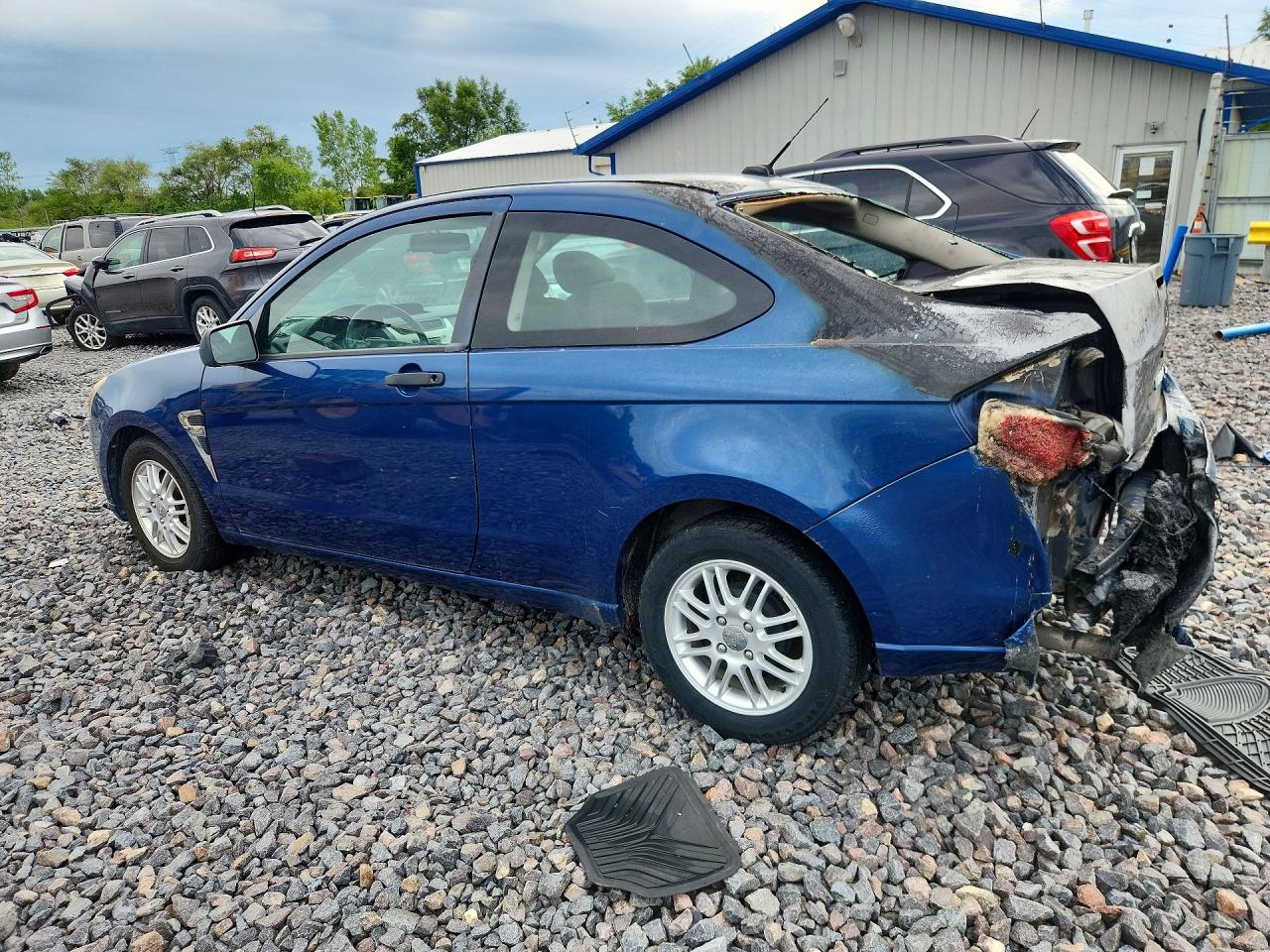 2008 Ford Focus Se Blue vin: 1FAHP33N48W242683