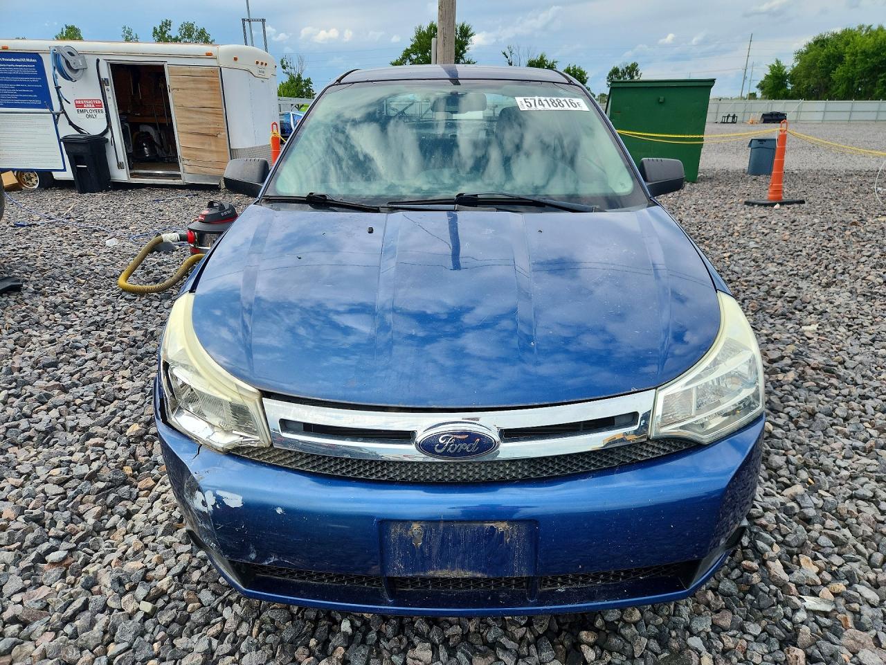 2008 Ford Focus Se Blue vin: 1FAHP33N48W242683