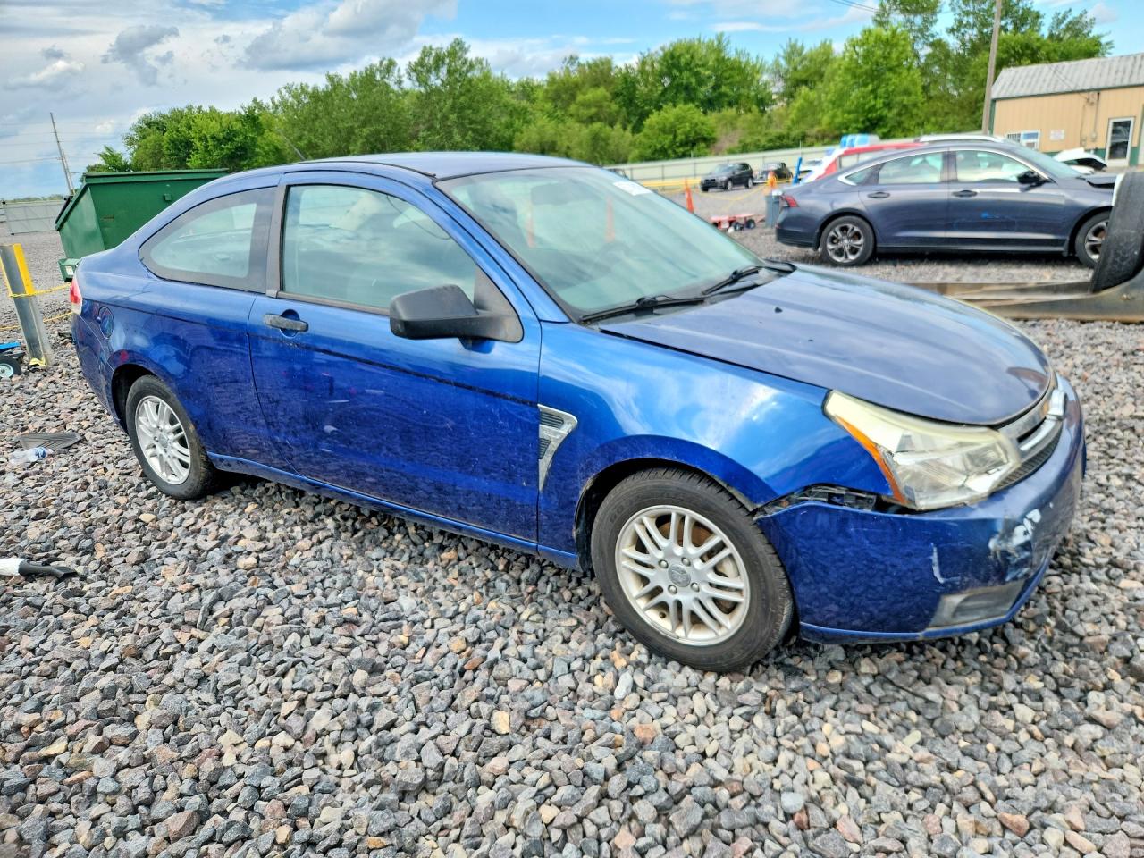 2008 Ford Focus Se Blue vin: 1FAHP33N48W242683
