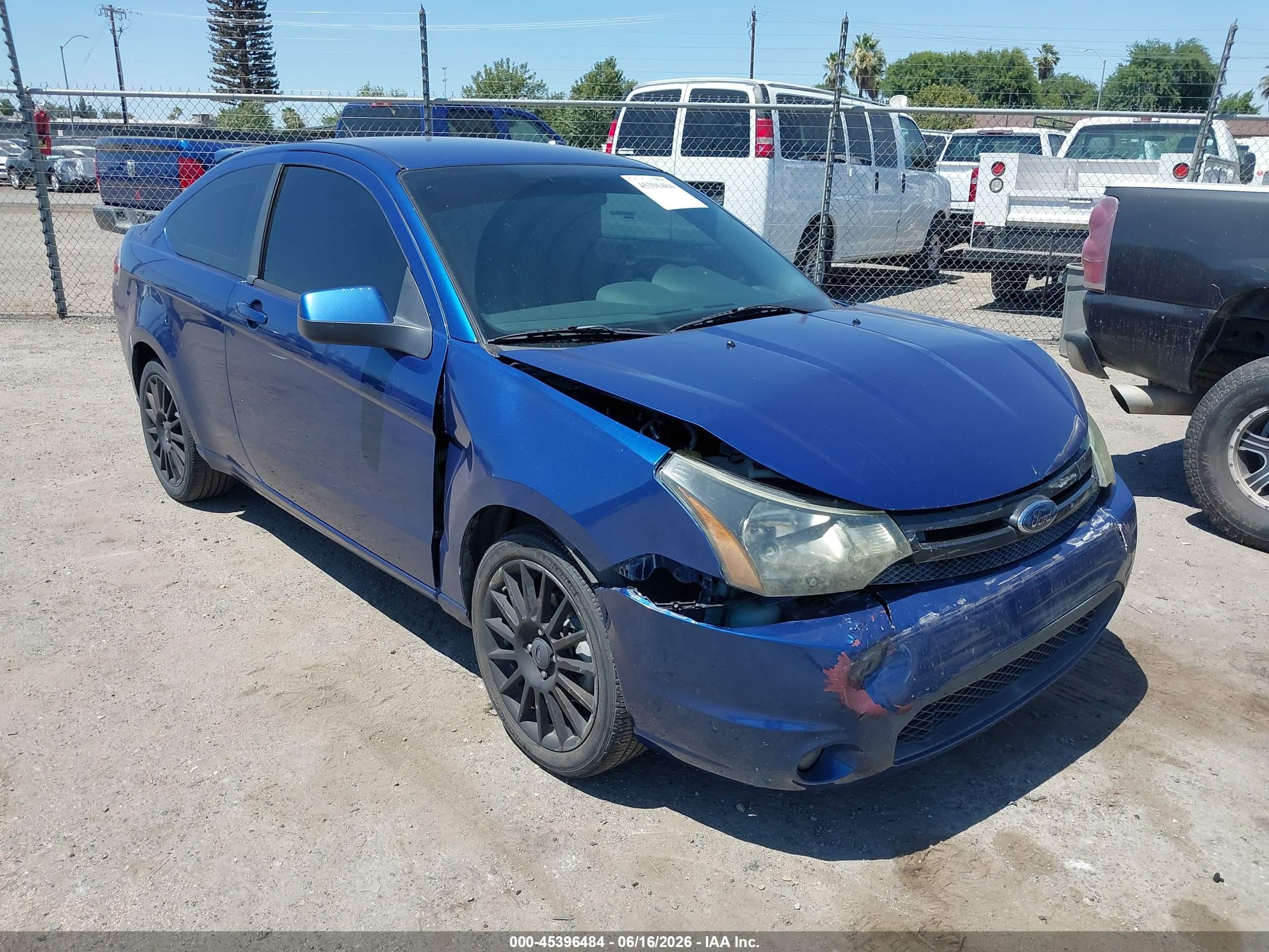 2009 Ford Focus Ses Blue vin: 1FAHP33N79W225474