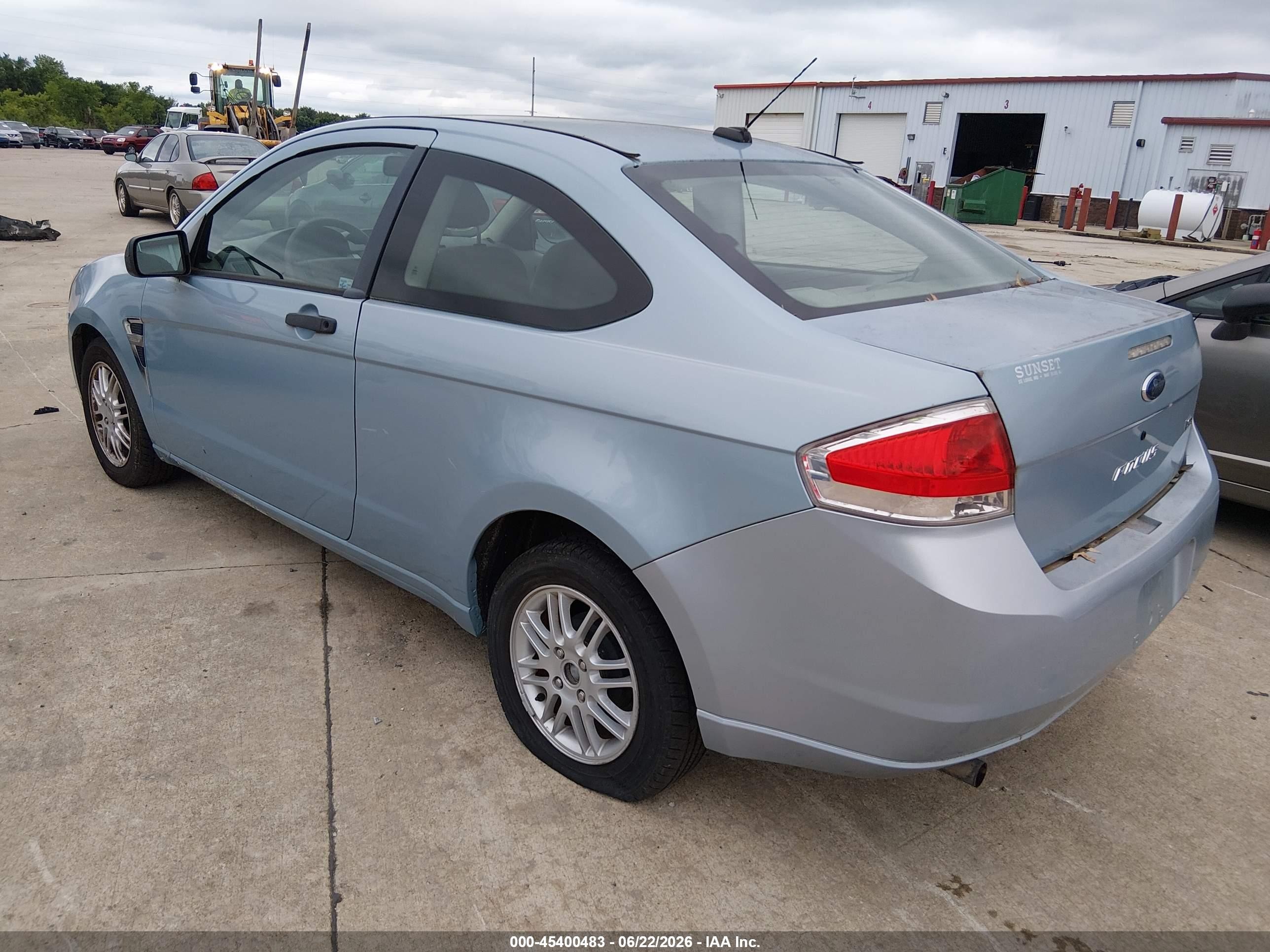 2008 Ford Focus Se/ses Blue vin: 1FAHP33N88W217611