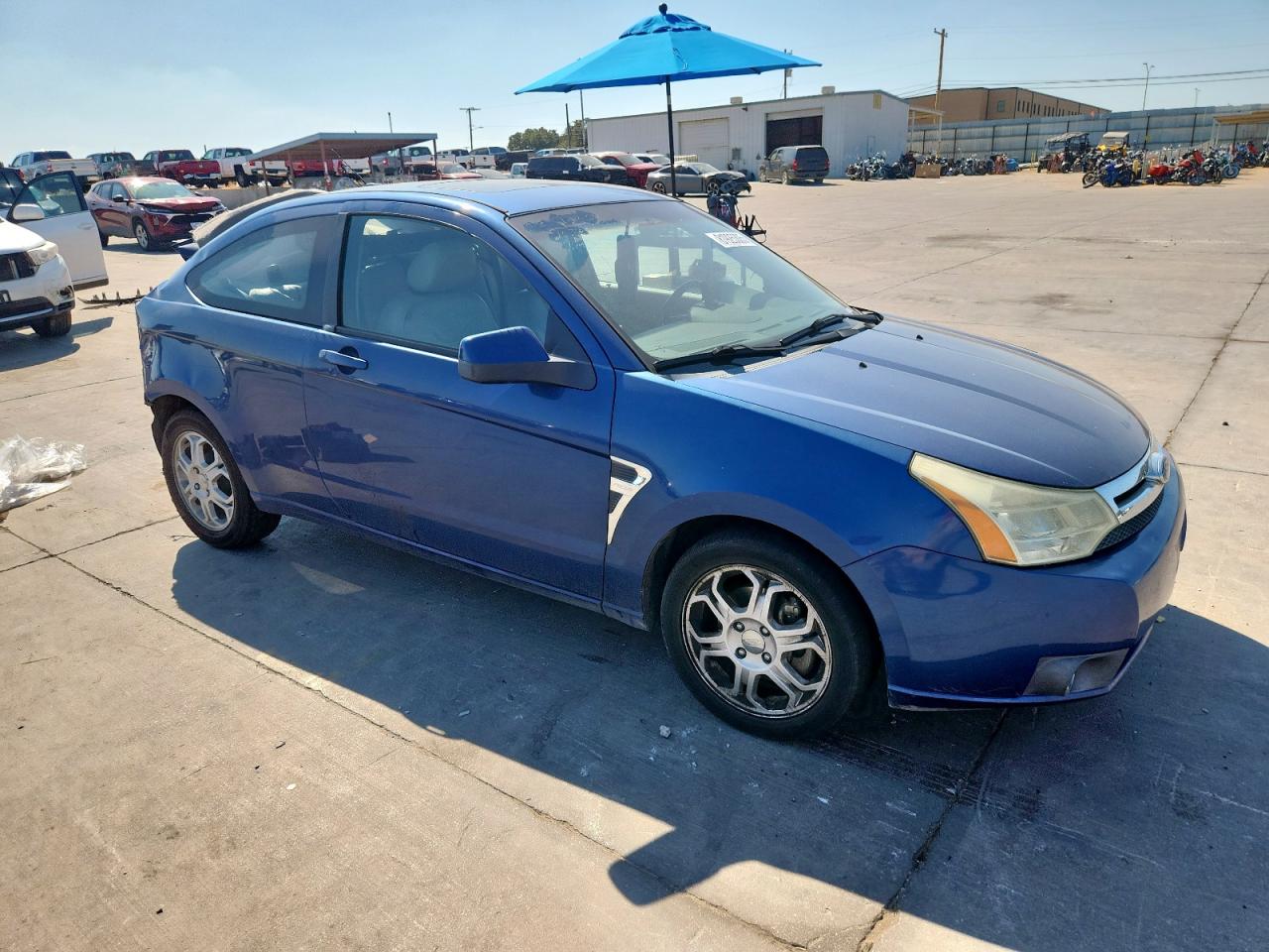 2008 Ford Focus Blue vin: 1FAHP33NX8W217514