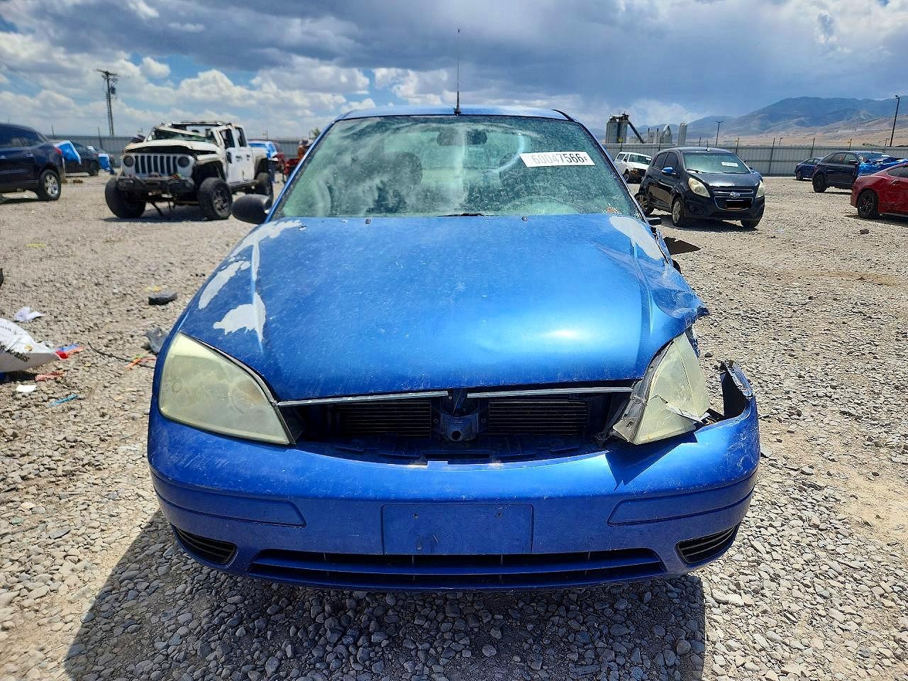 2005 Ford Focus Zx4 Blue vin: 1FAHP34N15W186552
