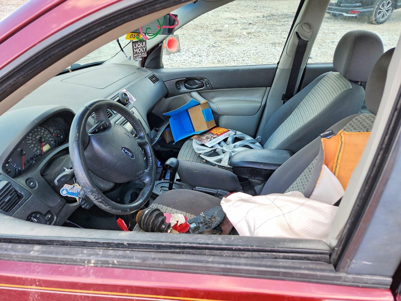2006 Ford Focus Zx4 Burgundy vin: 1FAHP34N16W249697