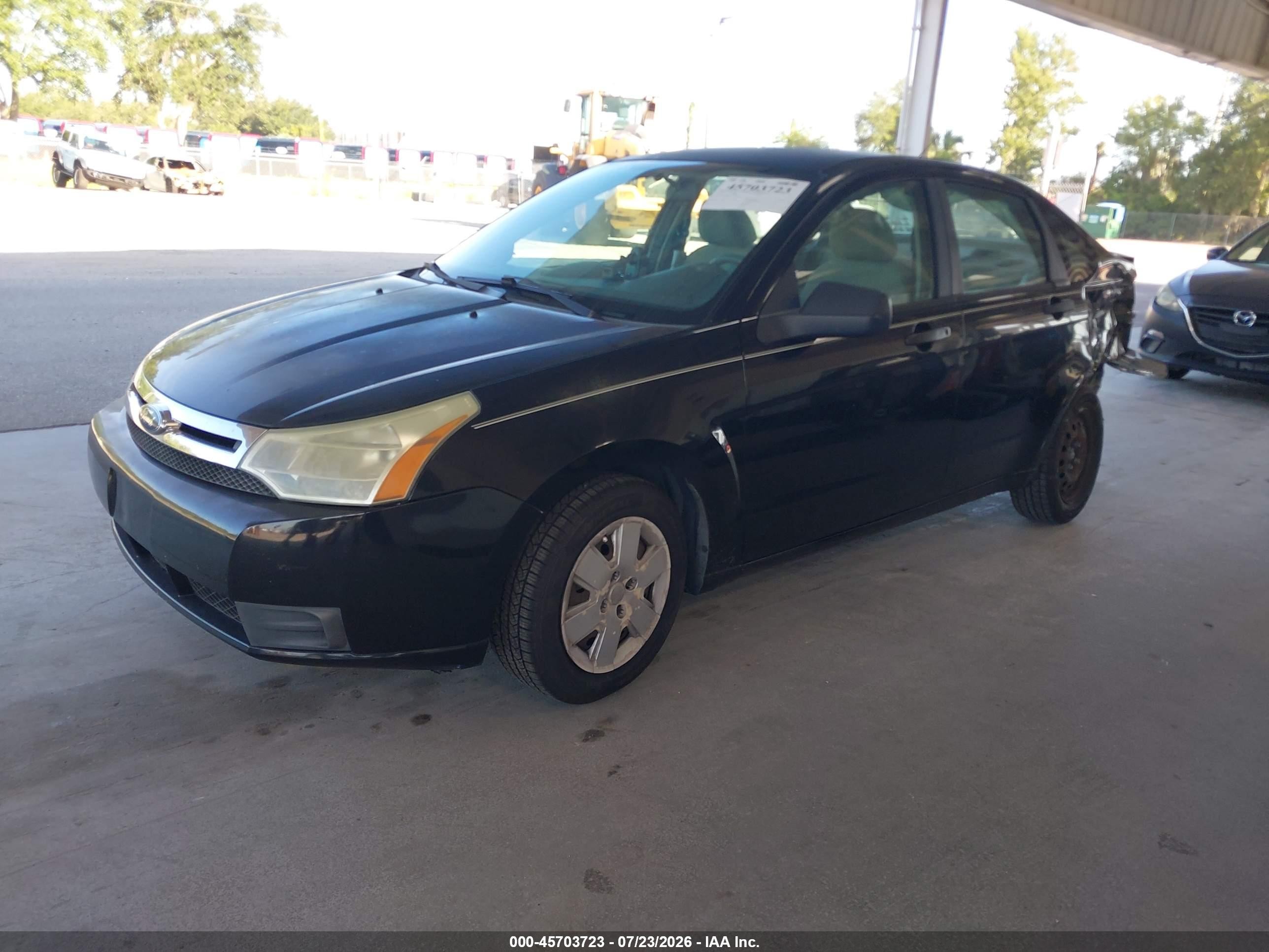2008 Ford Focus S Черный vin: 1FAHP34N18W192615