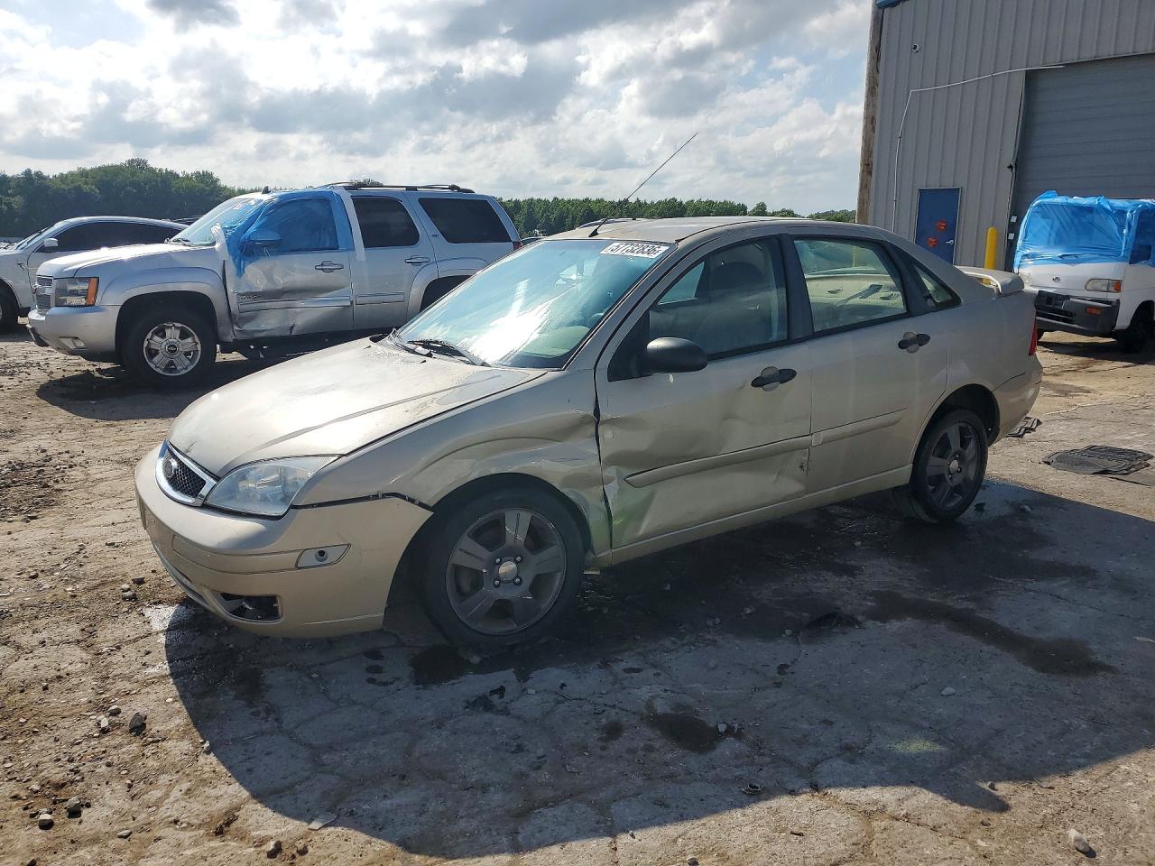 2006 Ford Focus Zx4 Beige vin: 1FAHP34N26W177800