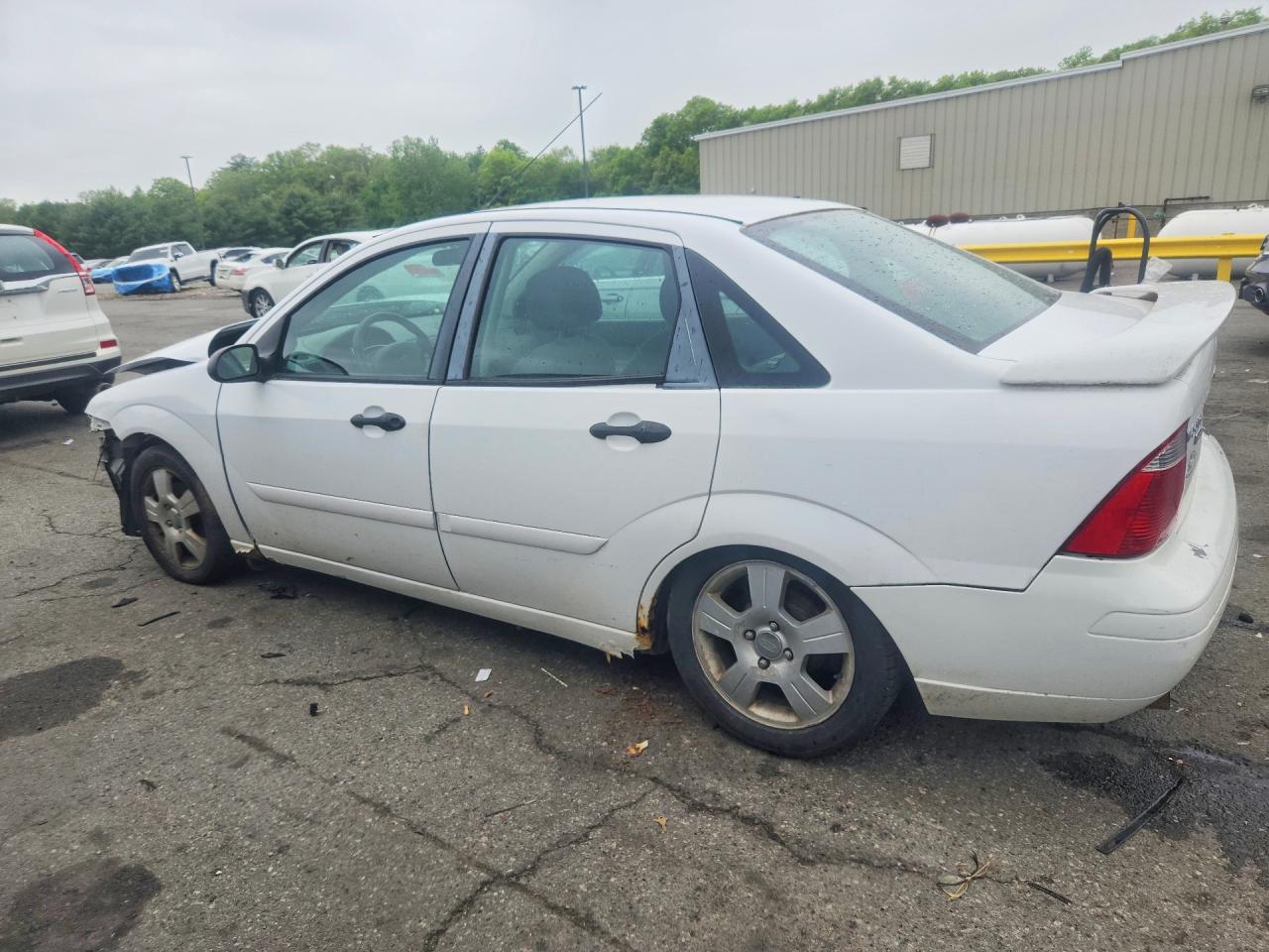 2007 Ford Focus Zx4 White vin: 1FAHP34N27W255753