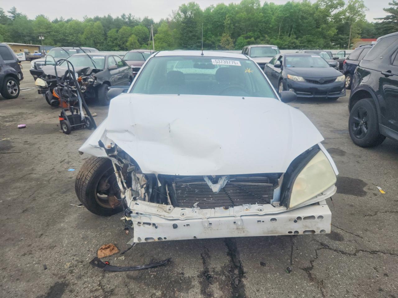 2007 Ford Focus Zx4 White vin: 1FAHP34N27W255753