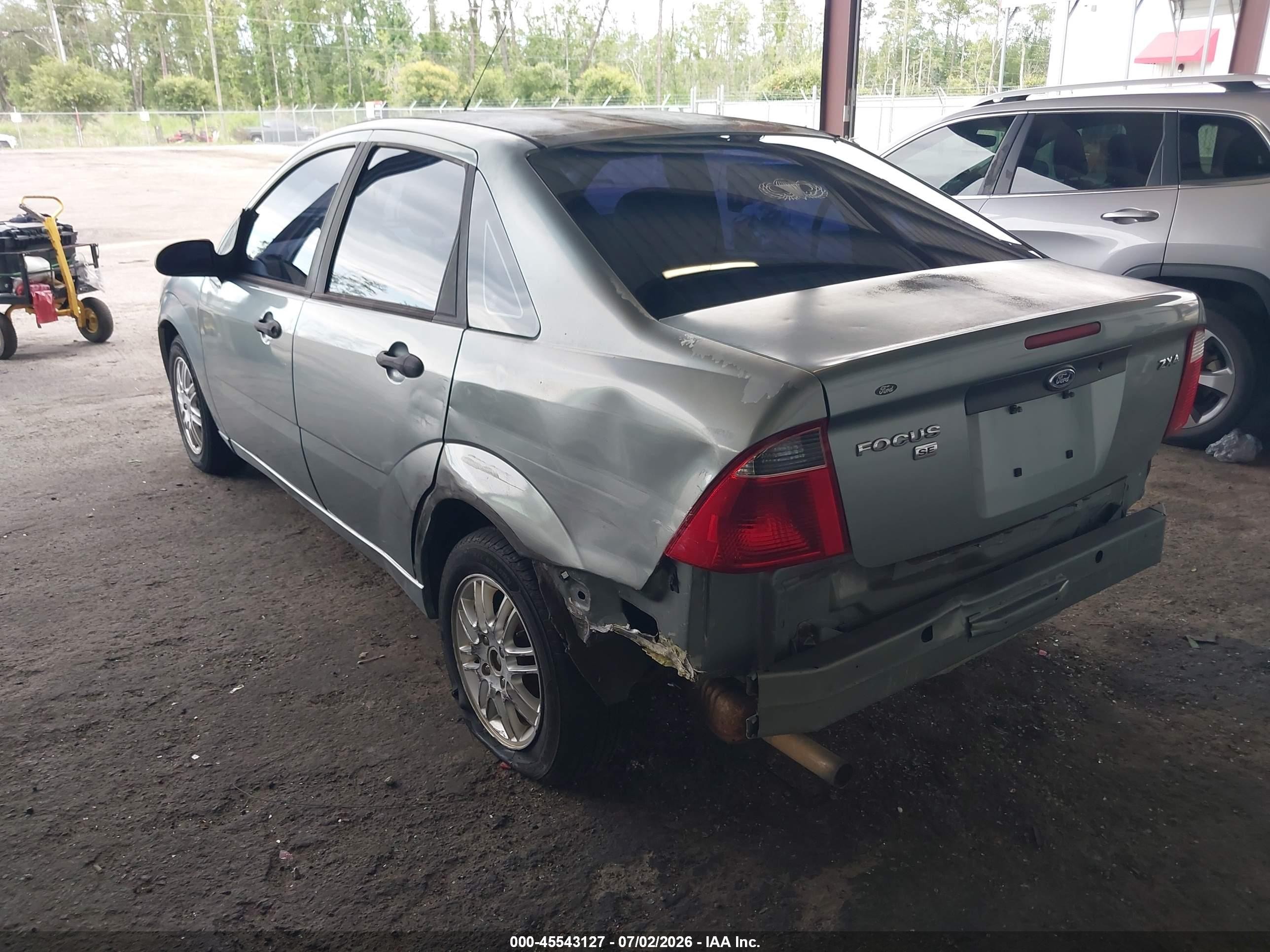 2006 Ford Focus Zx4 Blue vin: 1FAHP34N36W128296