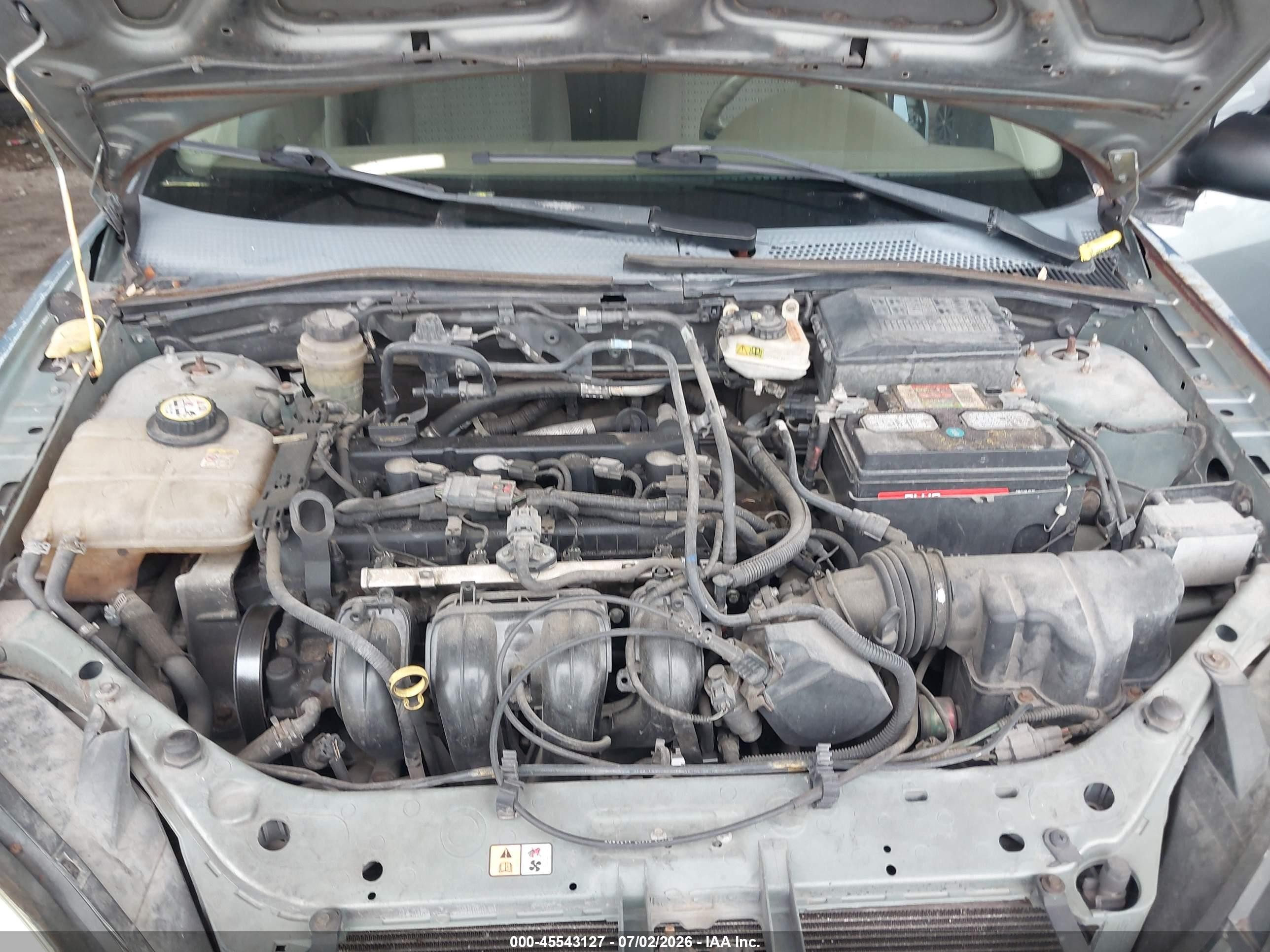 2006 Ford Focus Zx4 Blue vin: 1FAHP34N36W128296