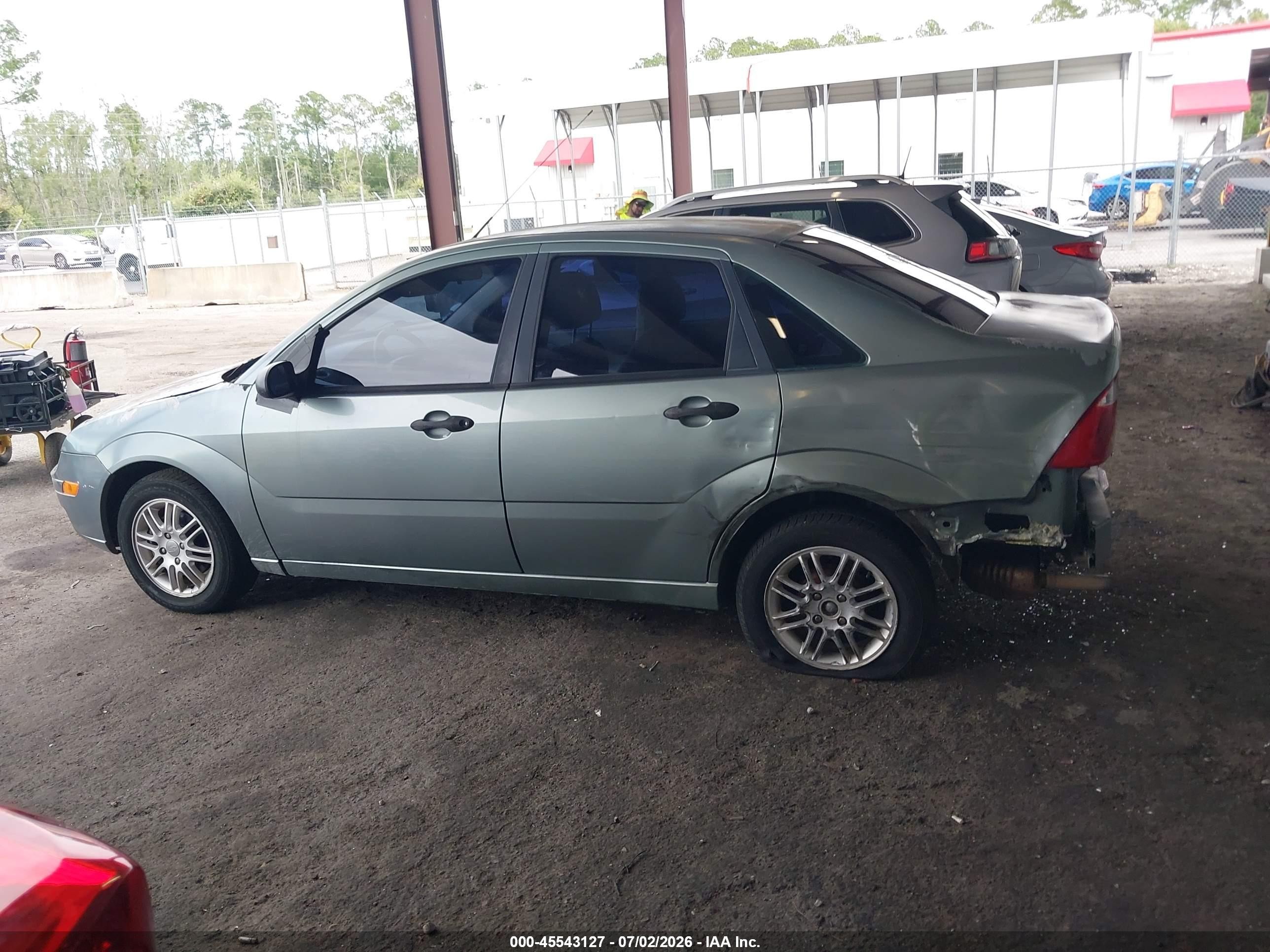 2006 Ford Focus Zx4 Blue vin: 1FAHP34N36W128296