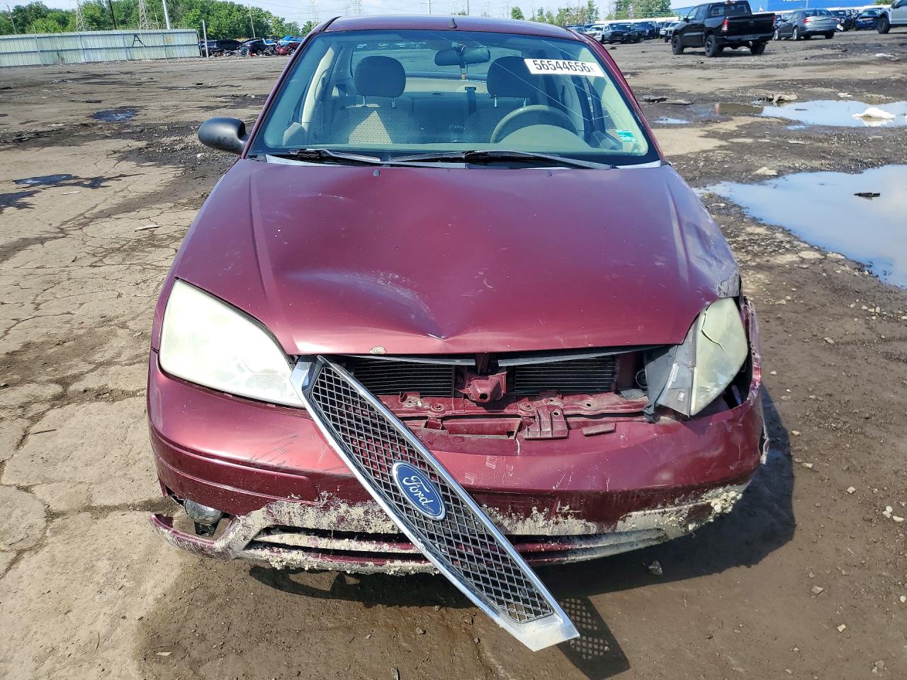 2007 Ford Focus Burgundy vin: 1FAHP34N37W352315
