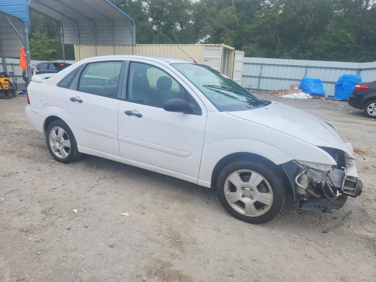 2007 Ford Focus Zx4 Белый vin: 1FAHP34N37W355358
