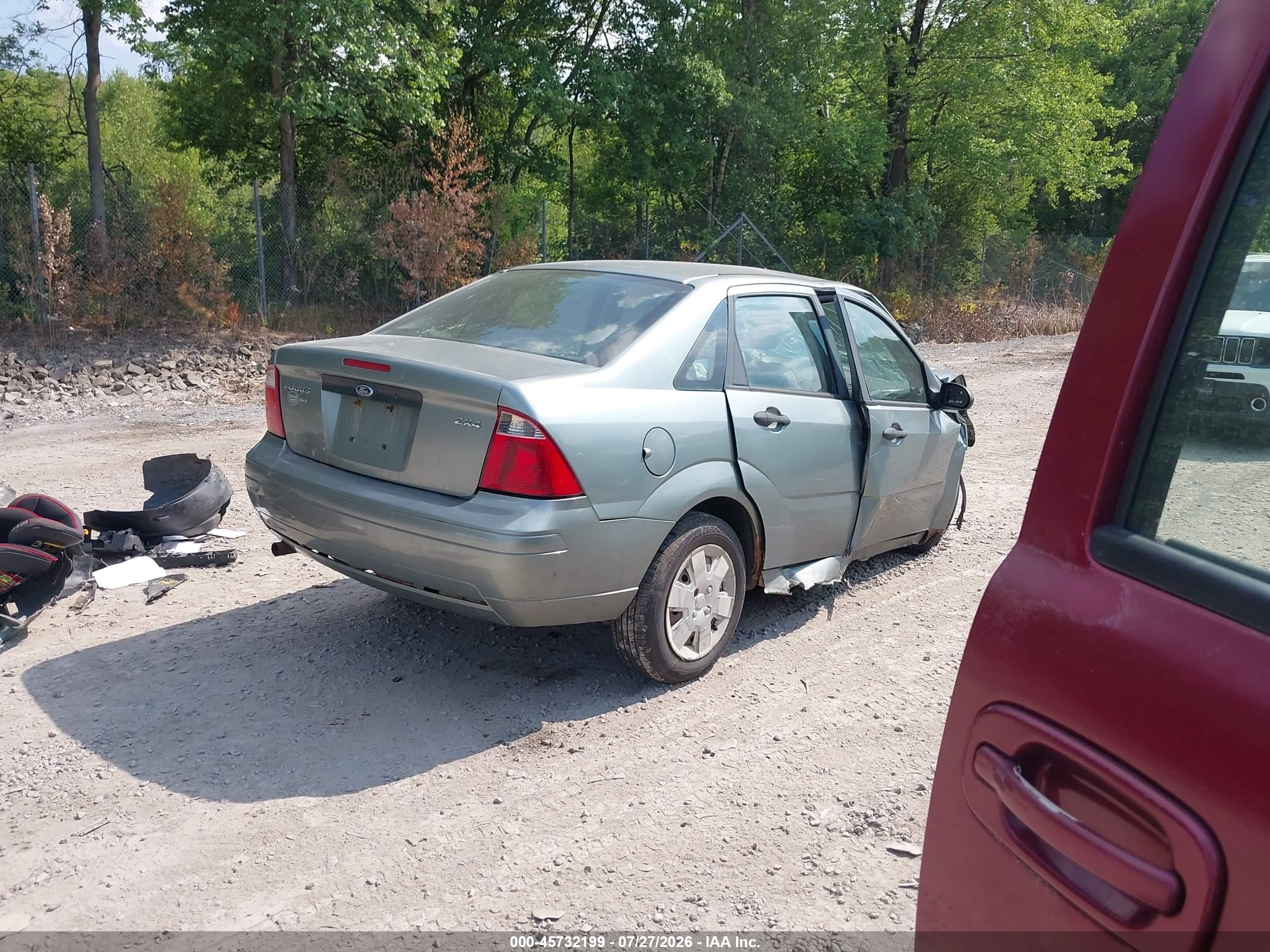 2006 Ford Focus Zx4 Green vin: 1FAHP34N46W239729