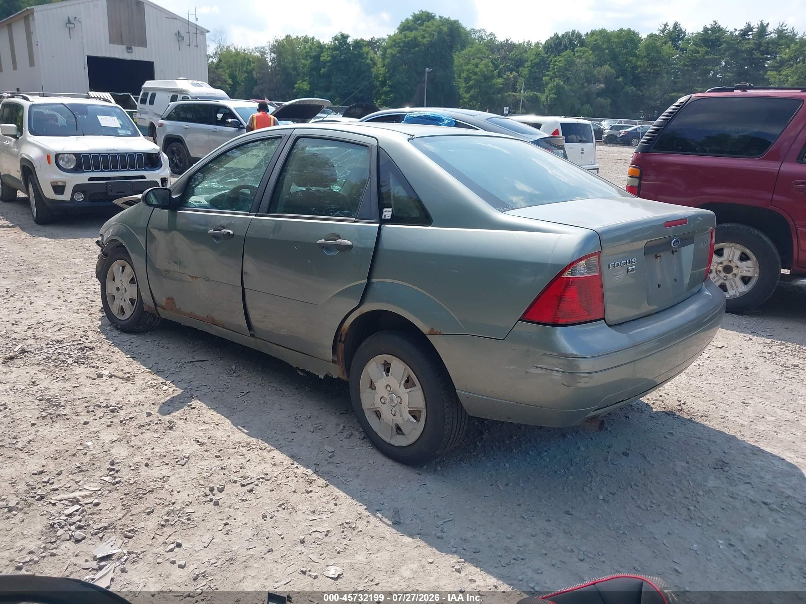 2006 Ford Focus Zx4 Green vin: 1FAHP34N46W239729