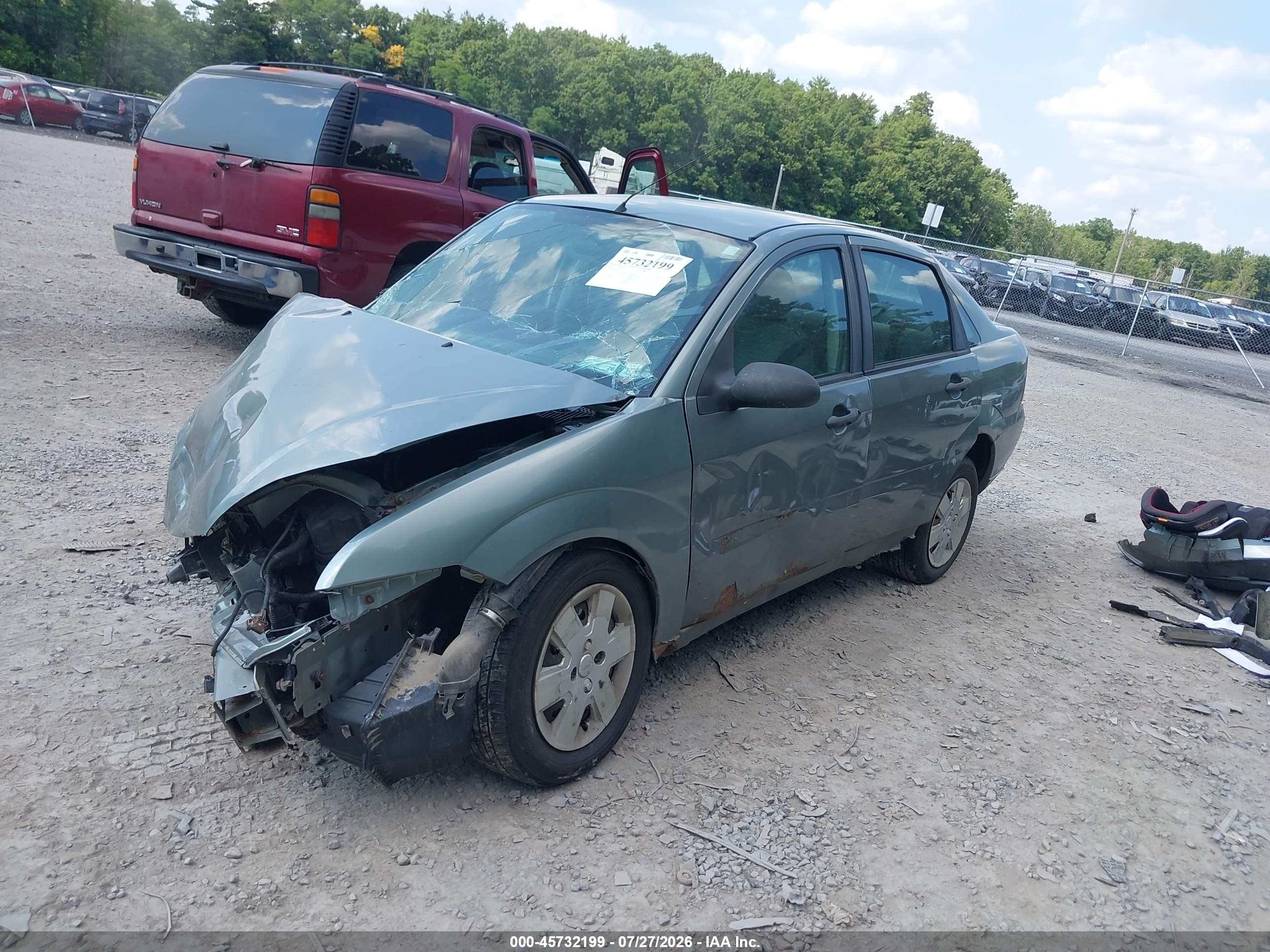 2006 Ford Focus Zx4 Green vin: 1FAHP34N46W239729