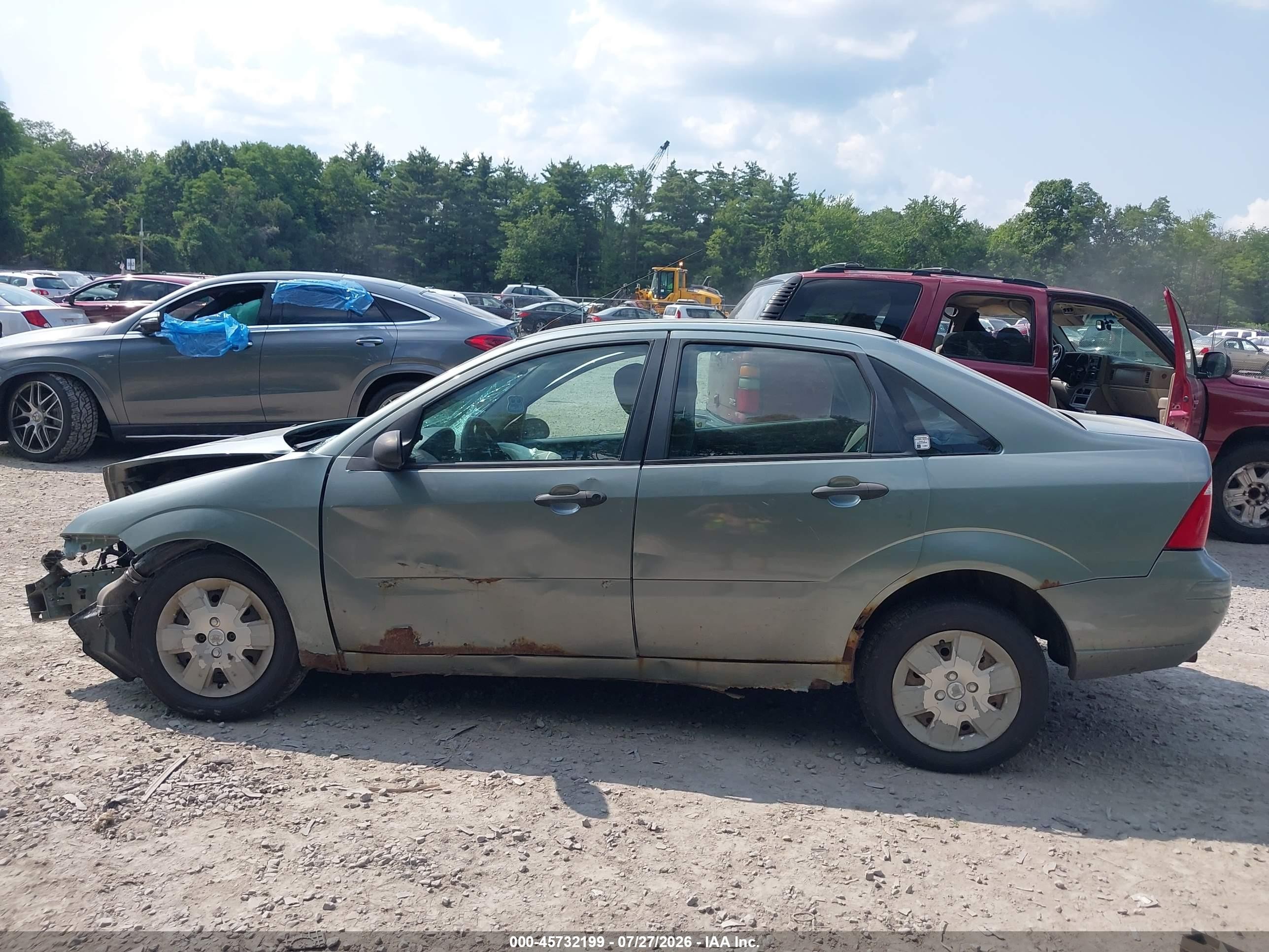2006 Ford Focus Zx4 Green vin: 1FAHP34N46W239729