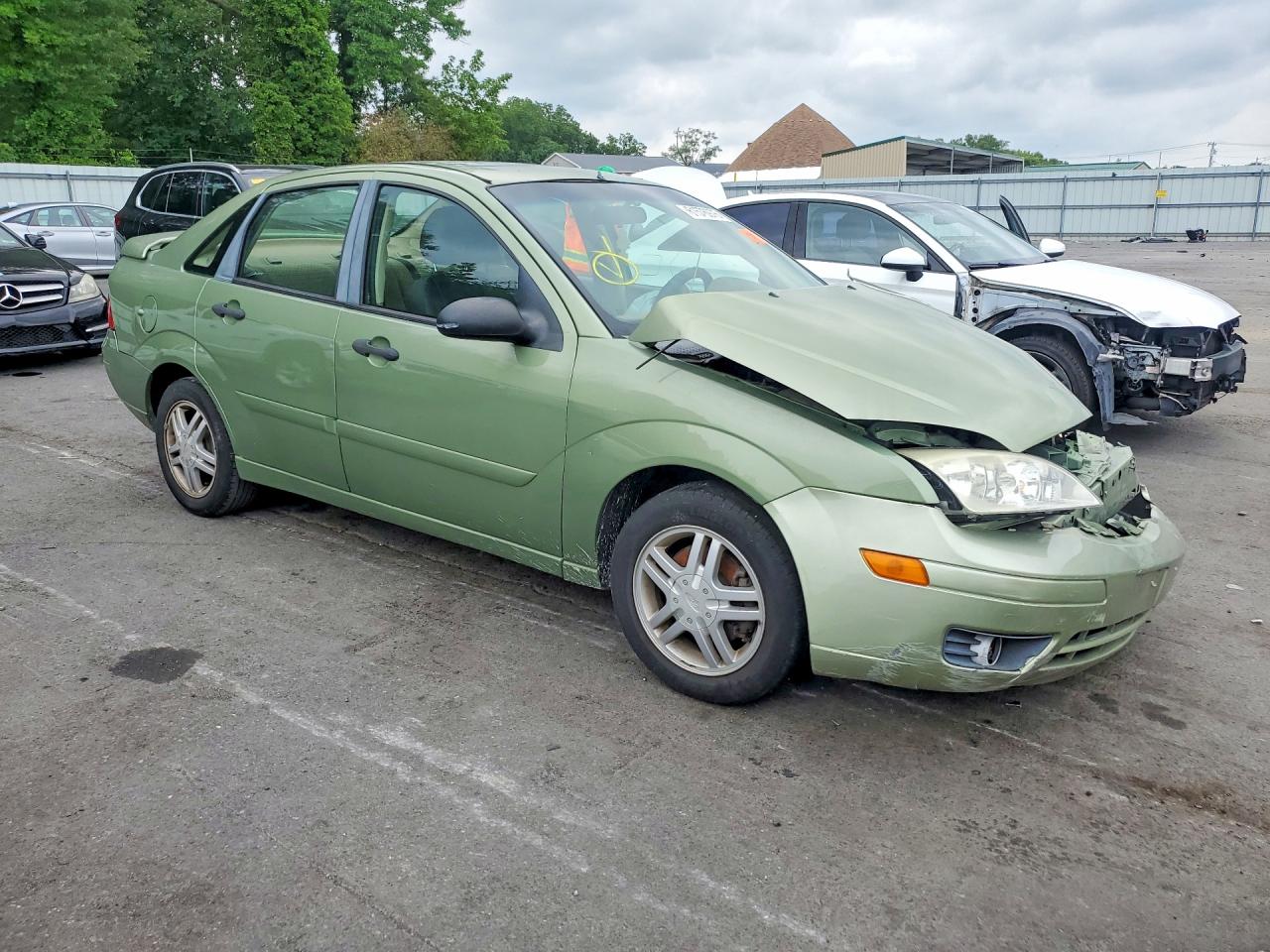 2007 Ford Focus Zx4 Green vin: 1FAHP34N47W255995