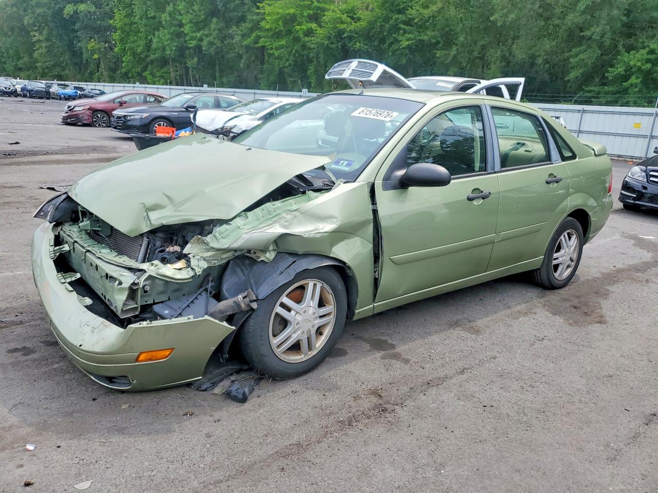 2007 Ford Focus Zx4 Green vin: 1FAHP34N47W255995