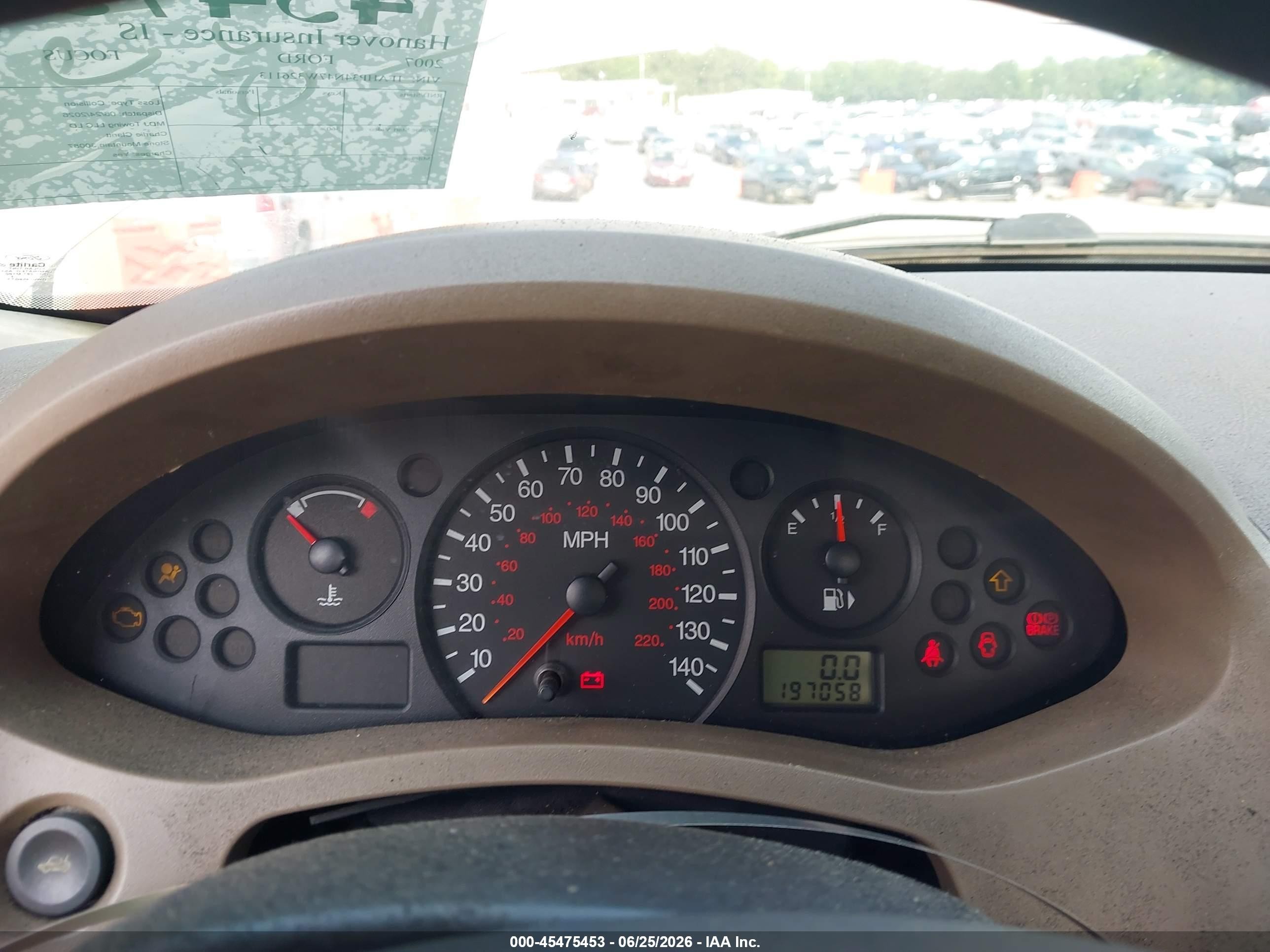2007 Ford Focus S/se/ses Желто-коричневый vin: 1FAHP34N47W326113
