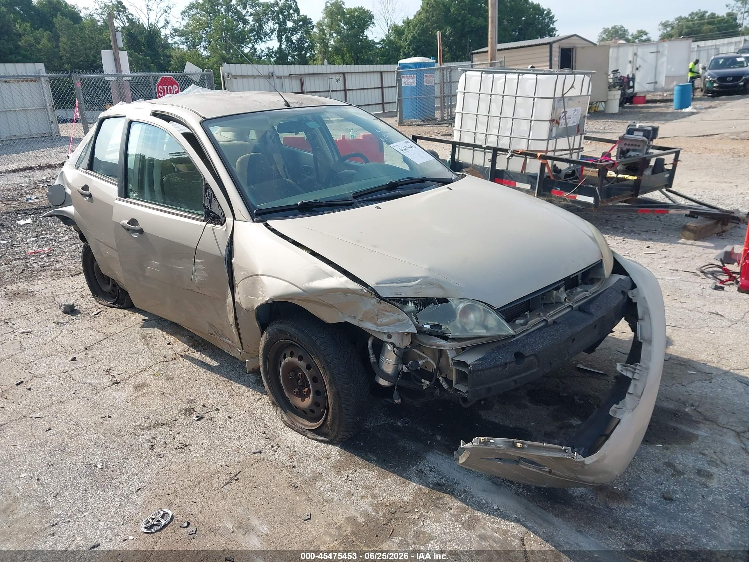 2007 Ford Focus S/se/ses Желто-коричневый vin: 1FAHP34N47W326113
