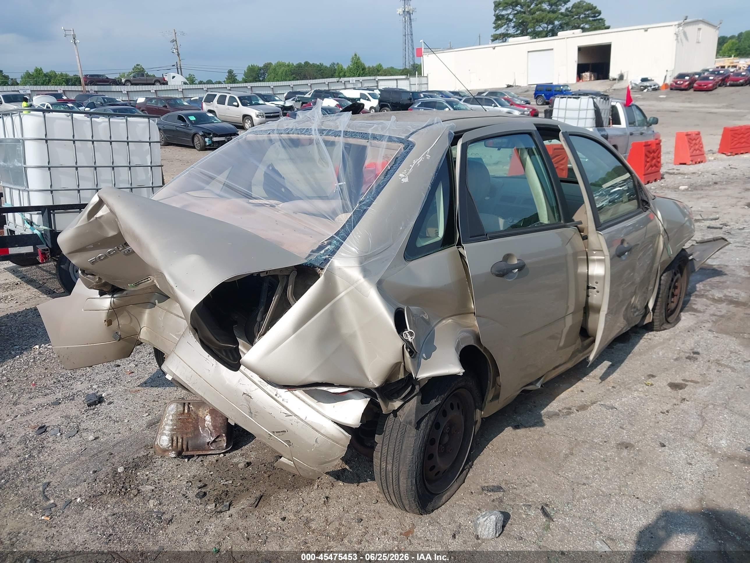 2007 Ford Focus S/se/ses Желто-коричневый vin: 1FAHP34N47W326113