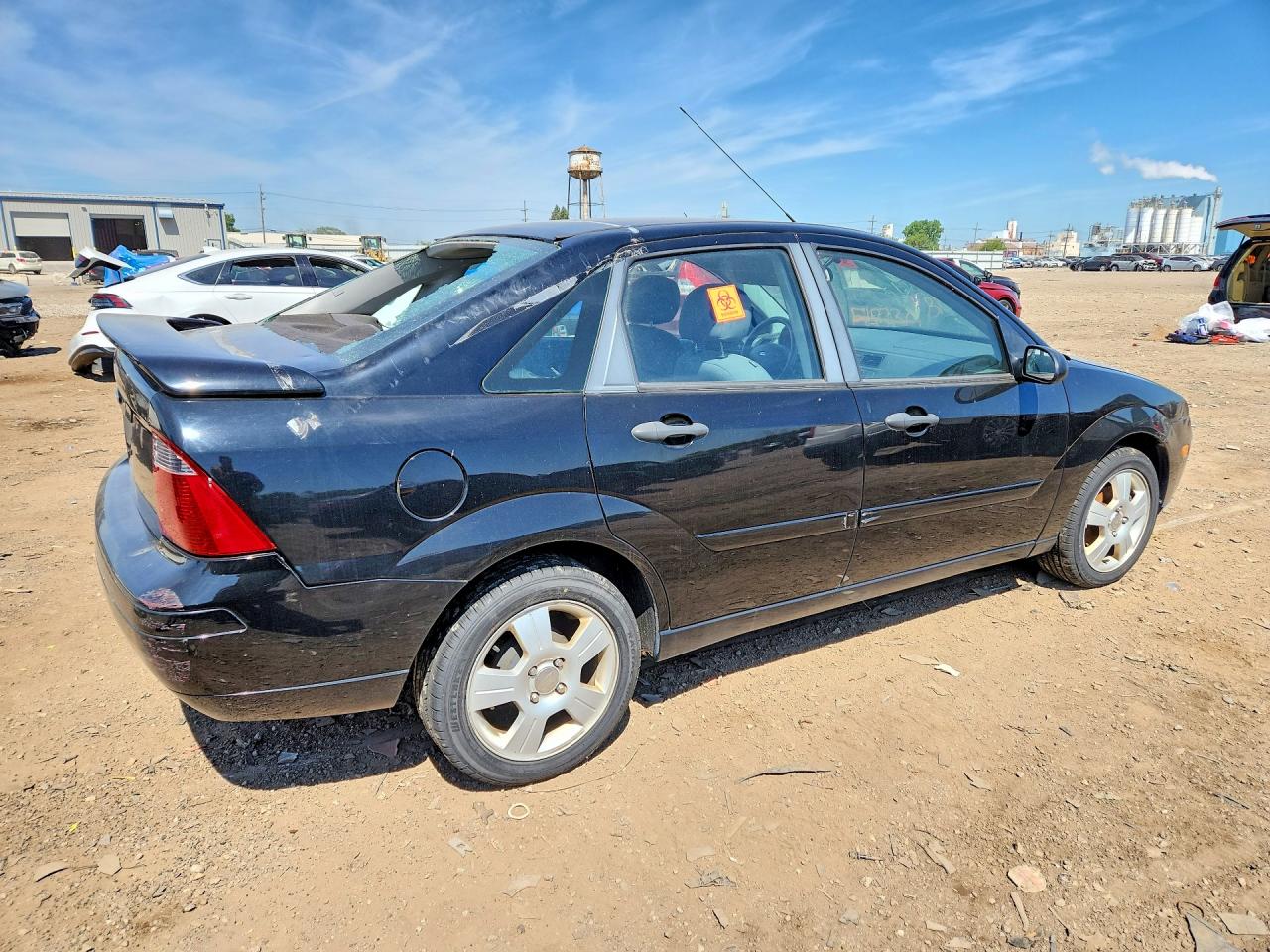 2007 Ford Focus Zx4 Black vin: 1FAHP34N47W339783
