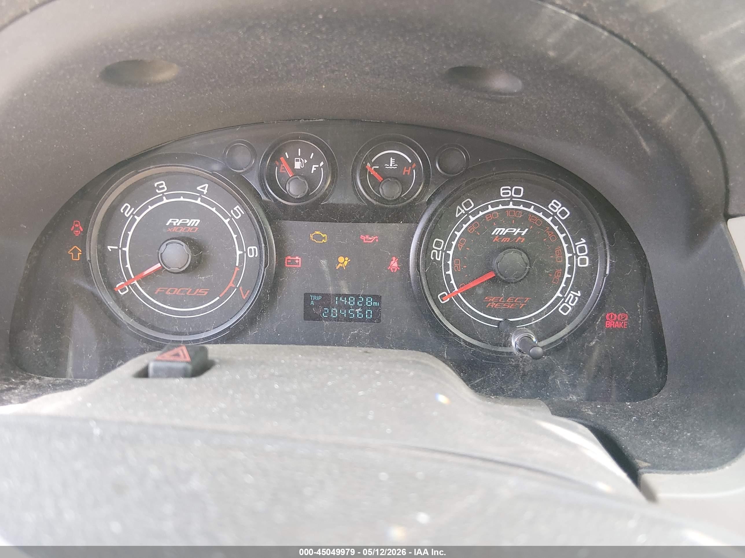 2008 Ford Focus S Tan vin: 1FAHP34N48W261605