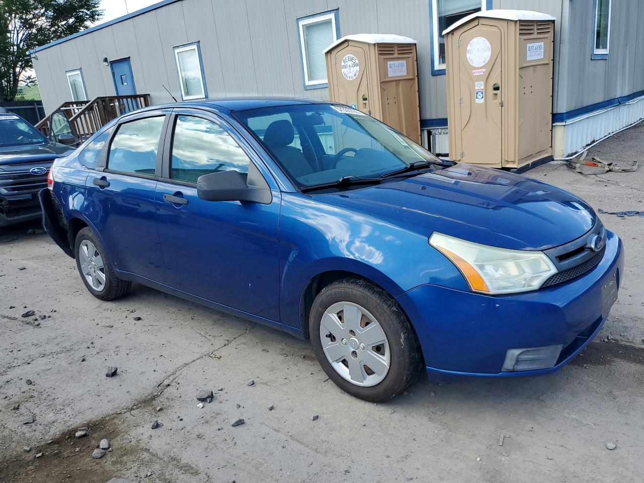 2009 Ford Focus S Blue vin: 1FAHP34N49W200823