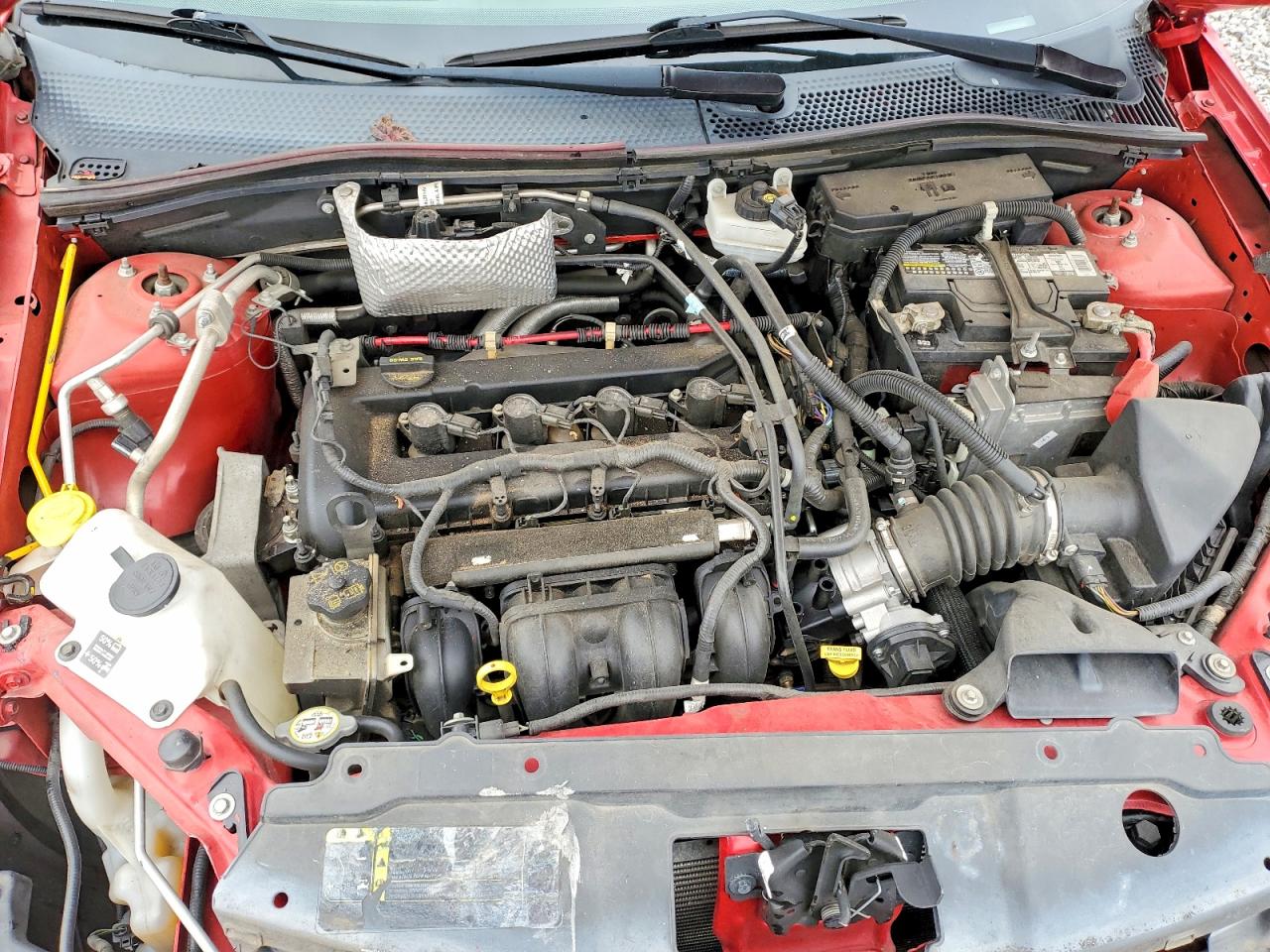 2008 Ford Focus S Red vin: 1FAHP34N58W164459