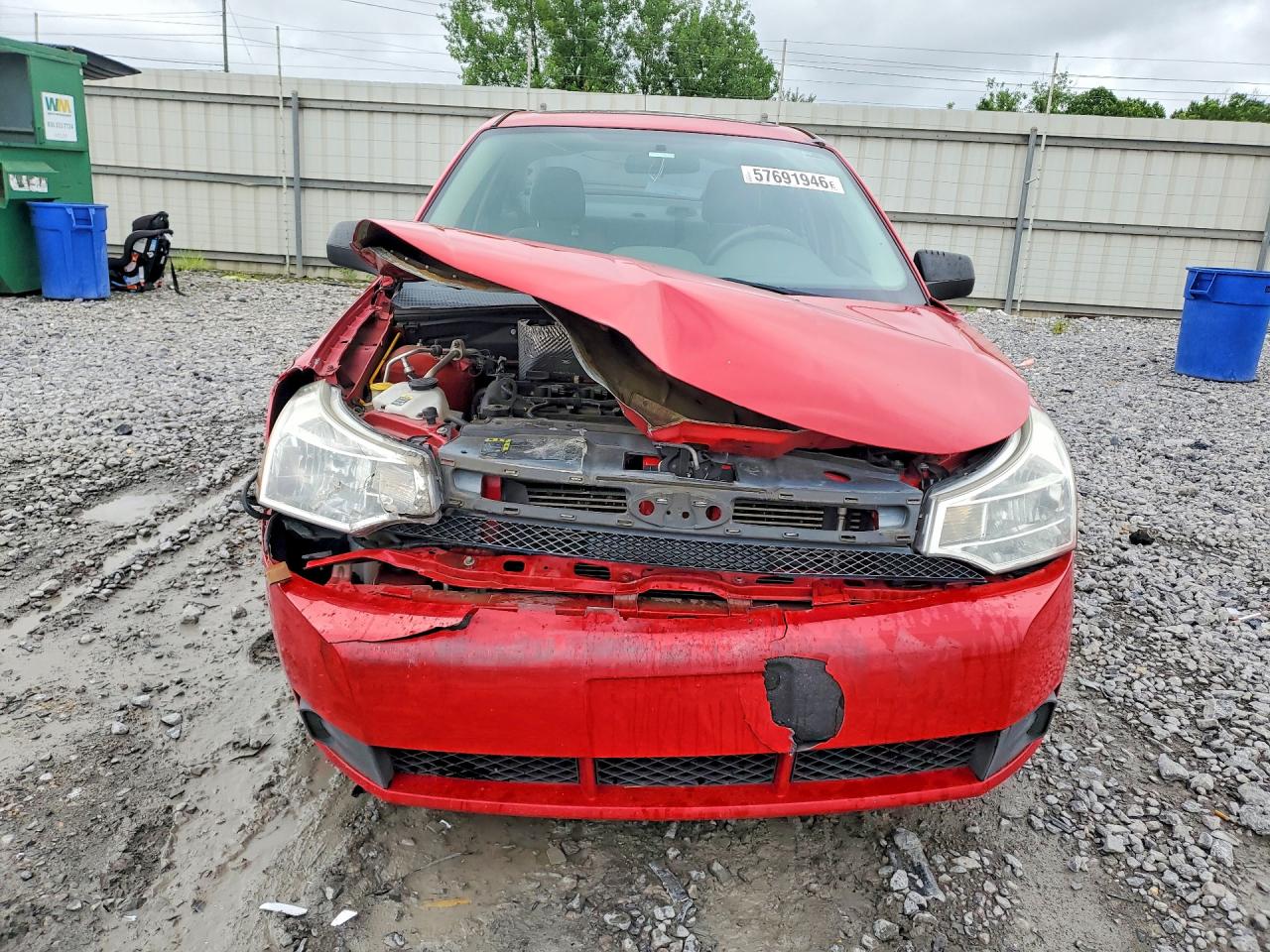 2008 Ford Focus S Red vin: 1FAHP34N58W164459