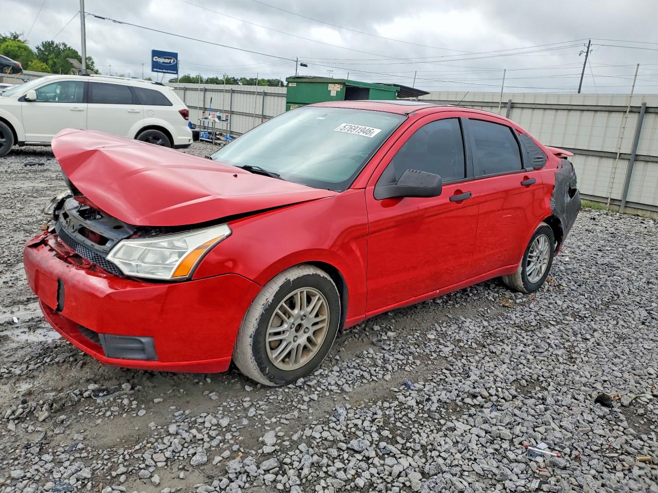 2008 Ford Focus S Red vin: 1FAHP34N58W164459