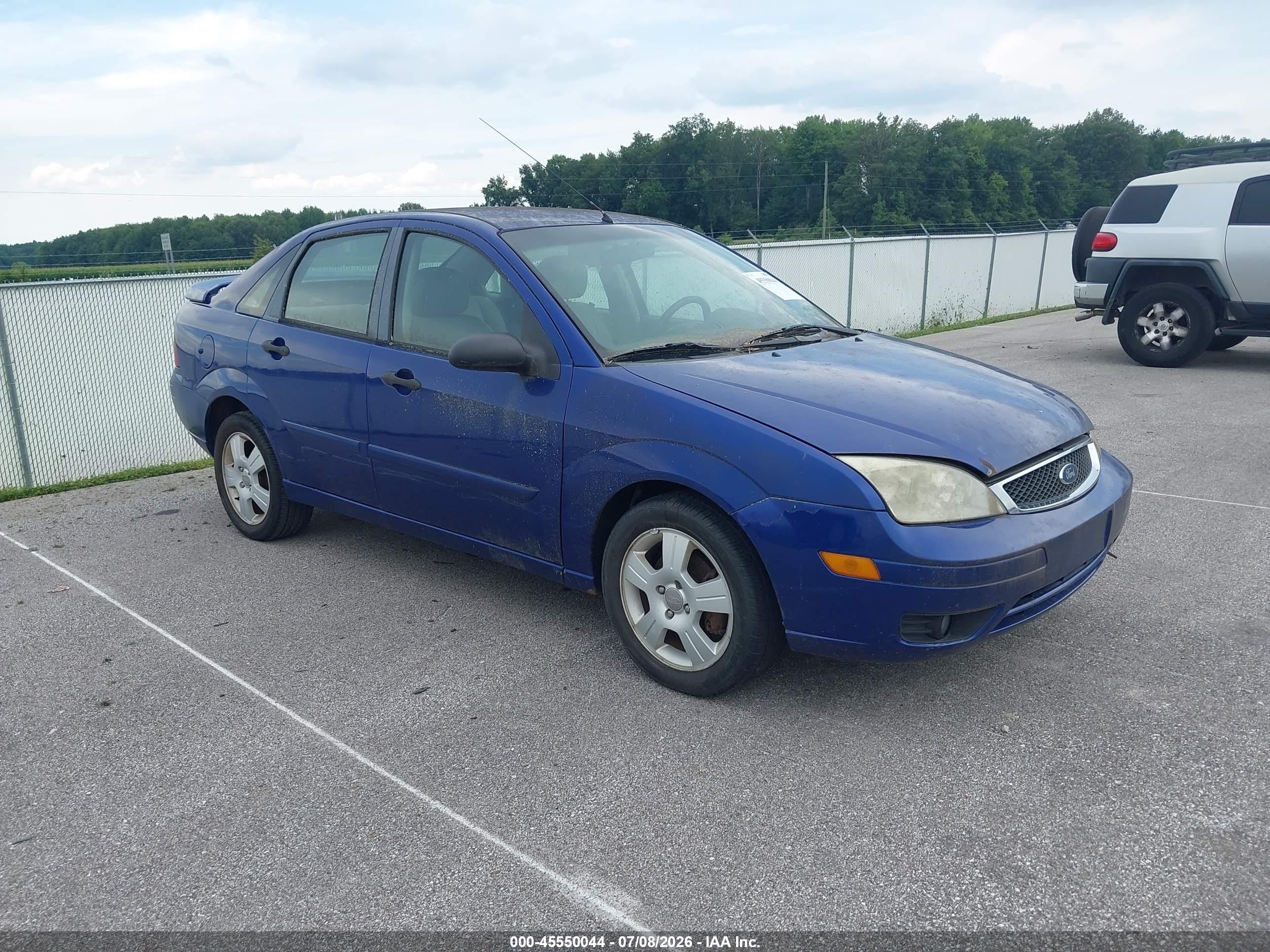 2006 Ford Focus Zx4 Blue vin: 1FAHP34N66W148168