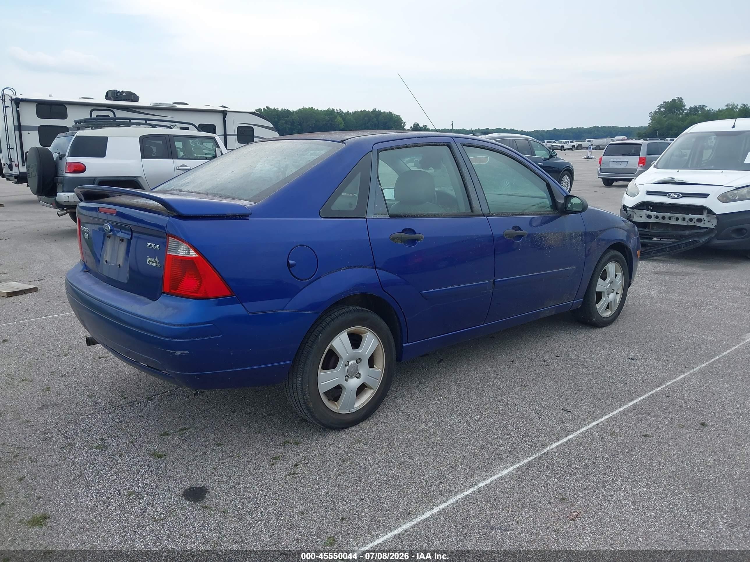 2006 Ford Focus Zx4 Blue vin: 1FAHP34N66W148168