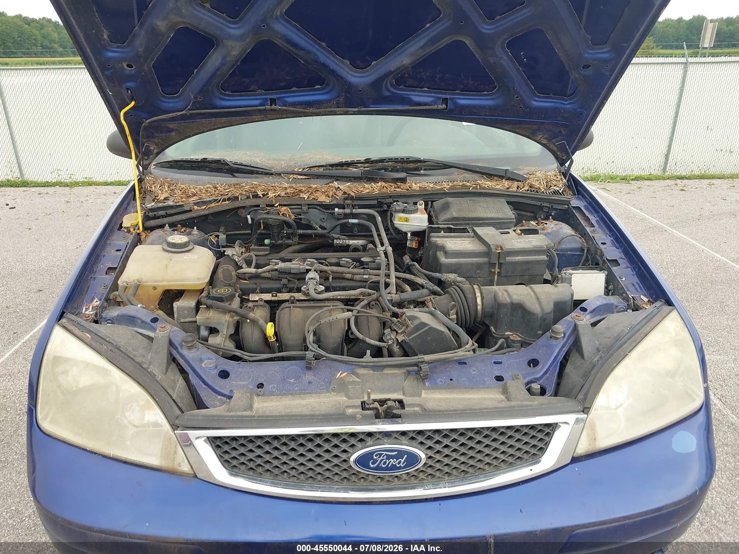2006 Ford Focus Zx4 Blue vin: 1FAHP34N66W148168