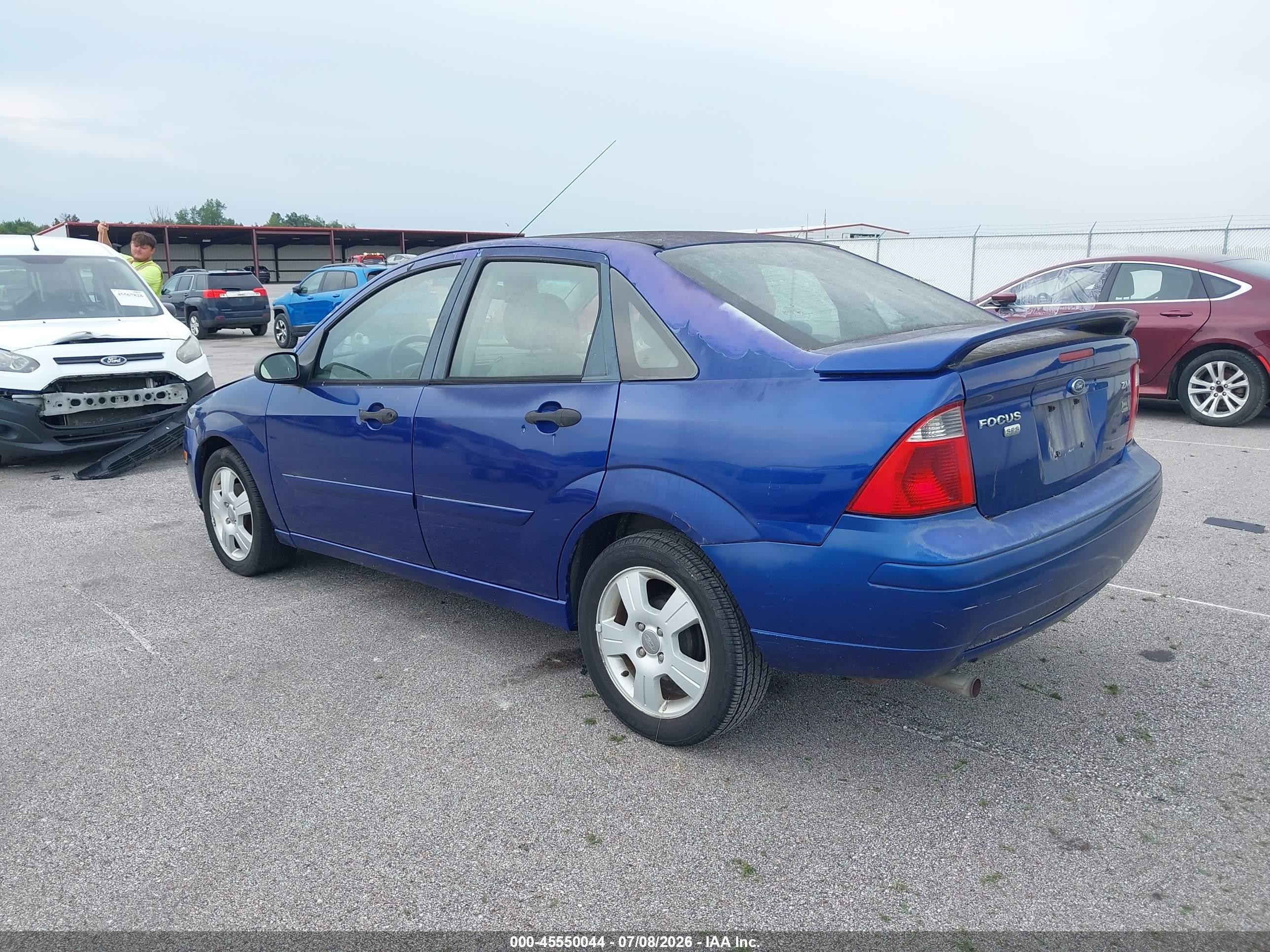 2006 Ford Focus Zx4 Blue vin: 1FAHP34N66W148168