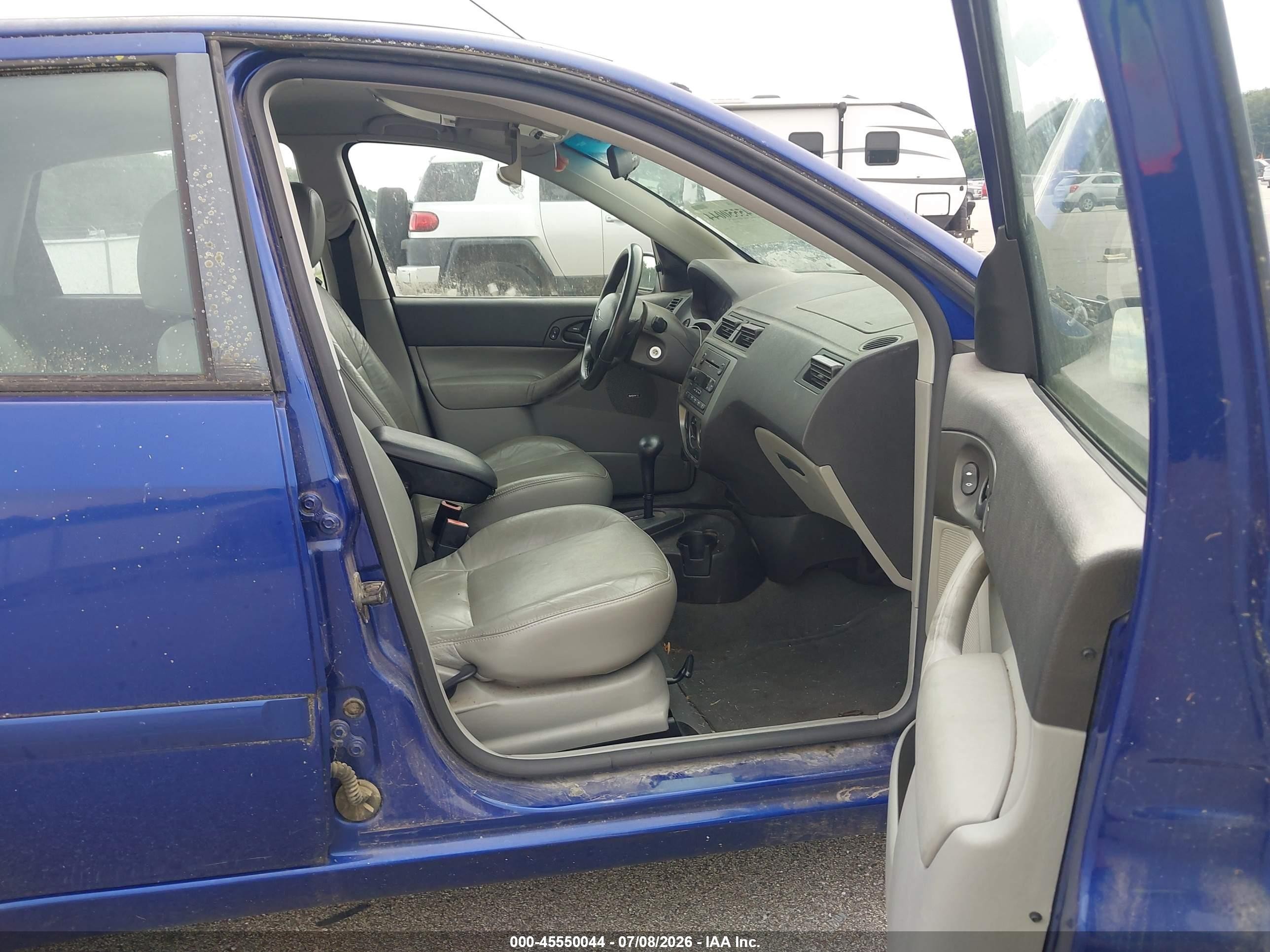 2006 Ford Focus Zx4 Blue vin: 1FAHP34N66W148168