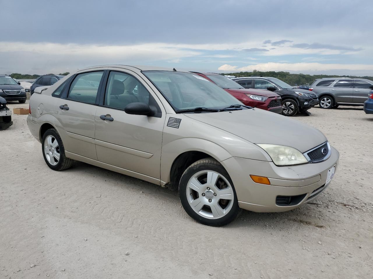 2006 Ford Focus Zx4 Beige vin: 1FAHP34N66W210703