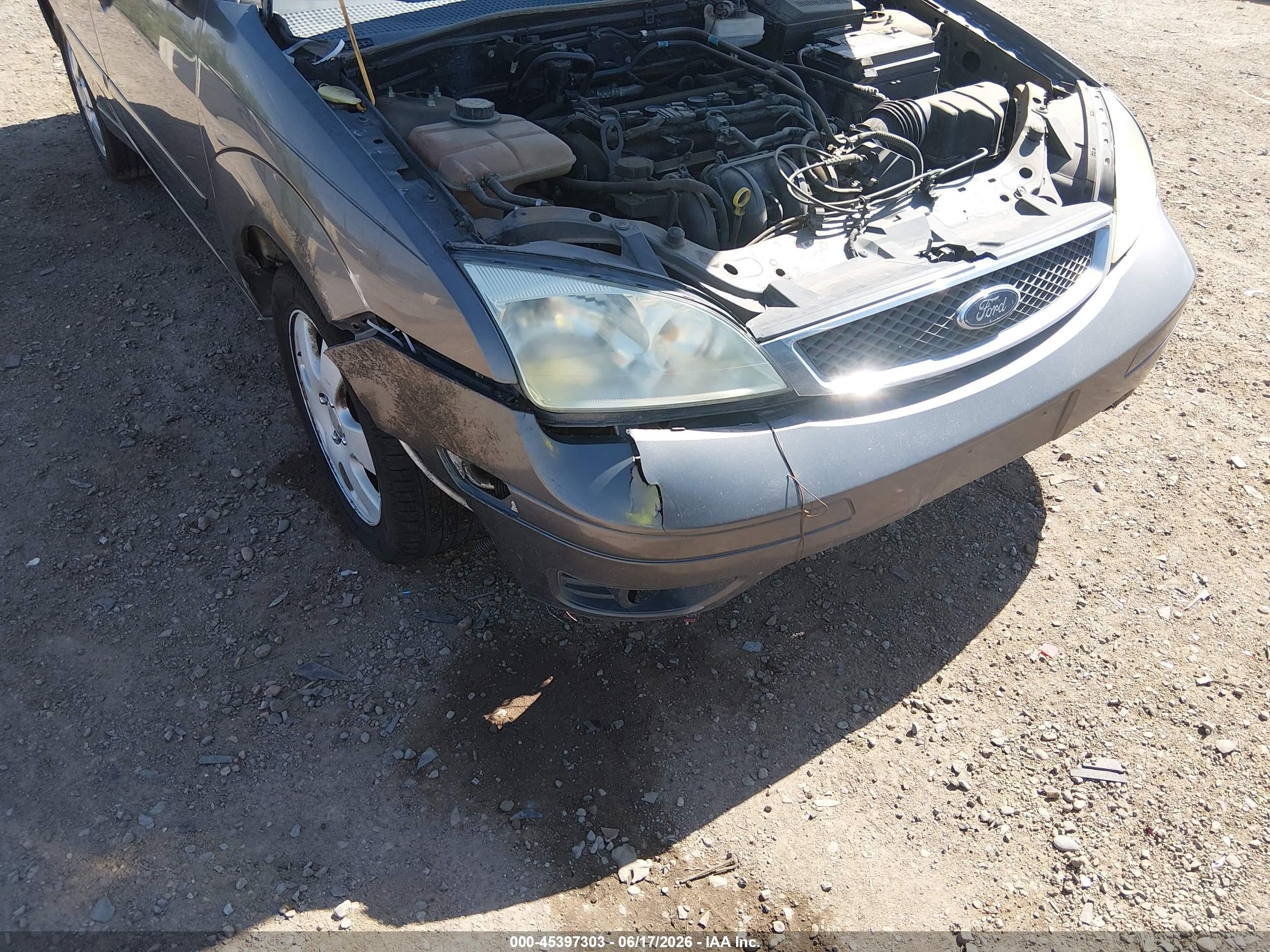 2007 Ford Focus S/se/ses Gray vin: 1FAHP34N67W157244